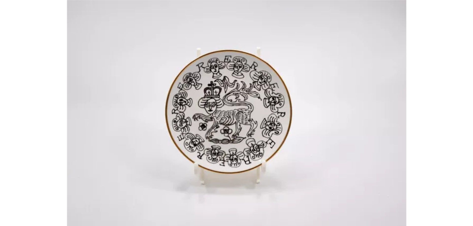 Lion Plate by Grayson Perry RA