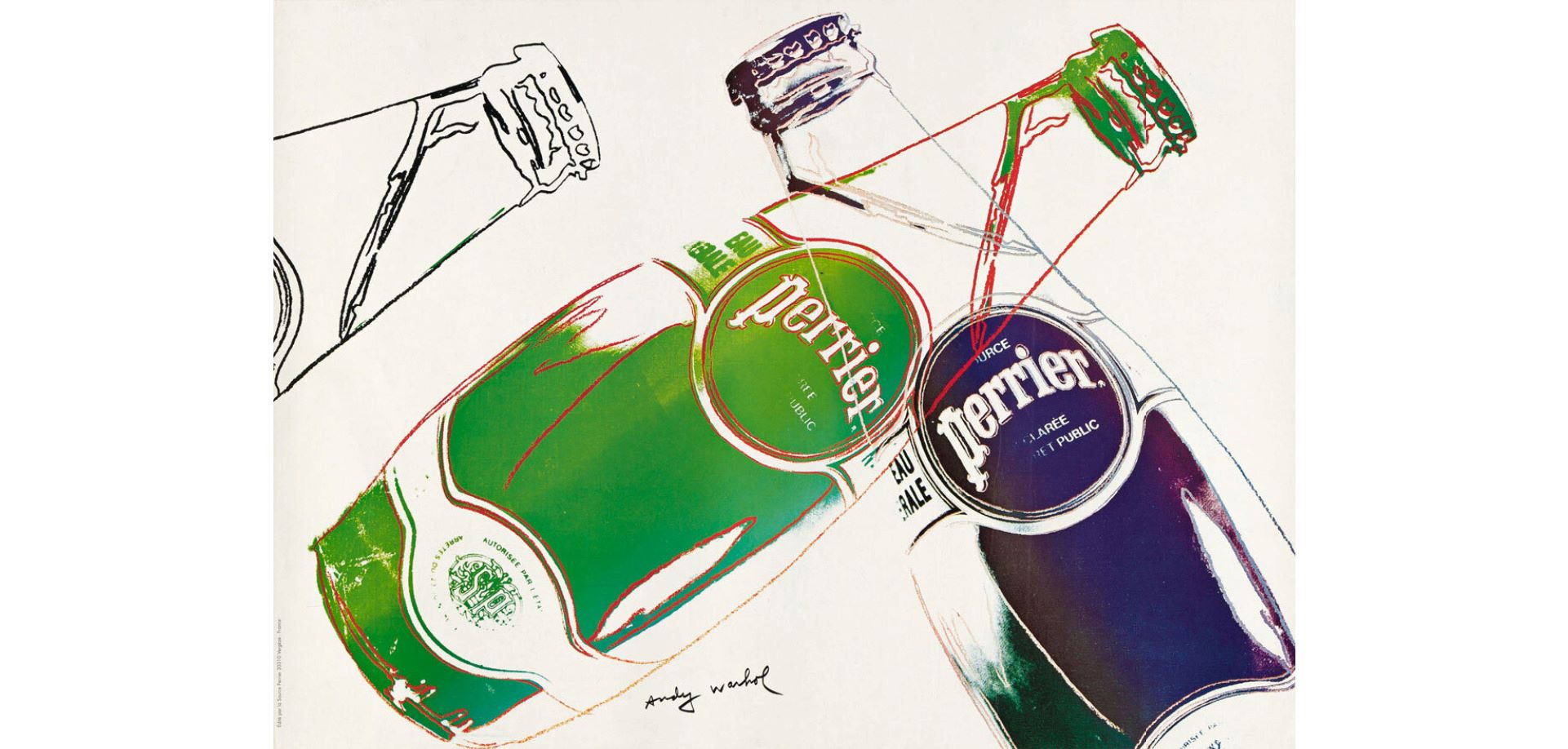 Perrier- white by Andy Warhol