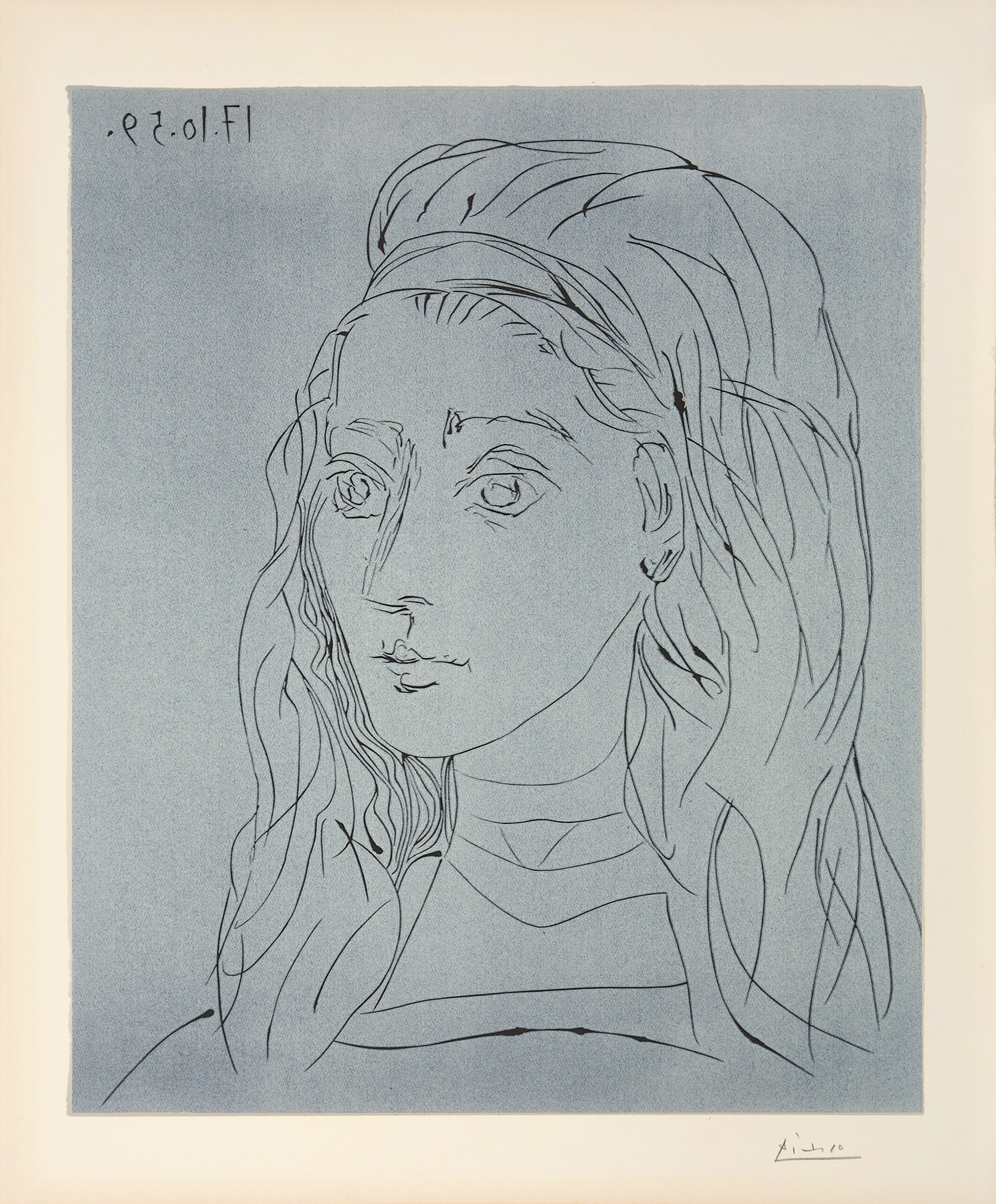 Portrait de Jacqueline by Pablo Picasso