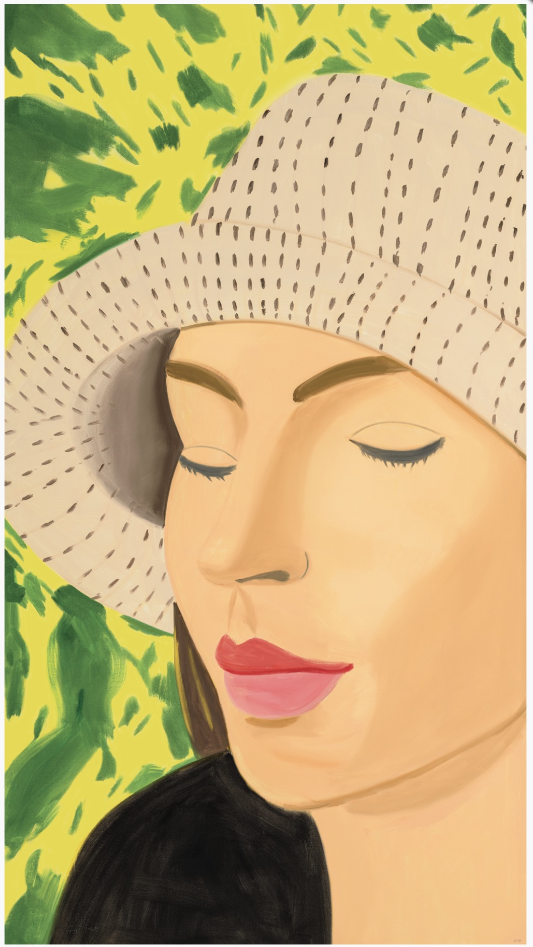 Straw Hat 3 by Alex Katz