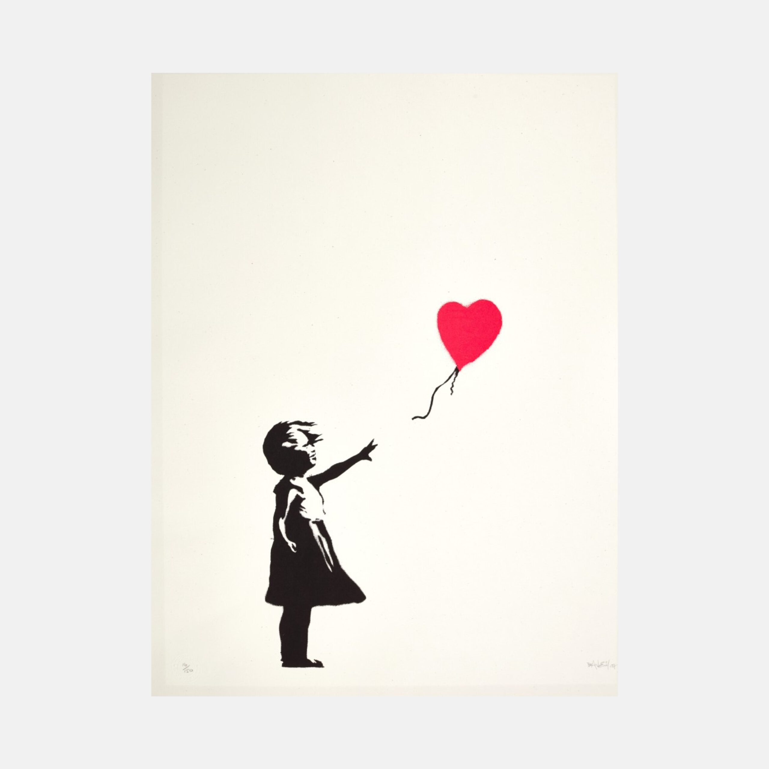 Girl With Balloon (Signed) by Banksy