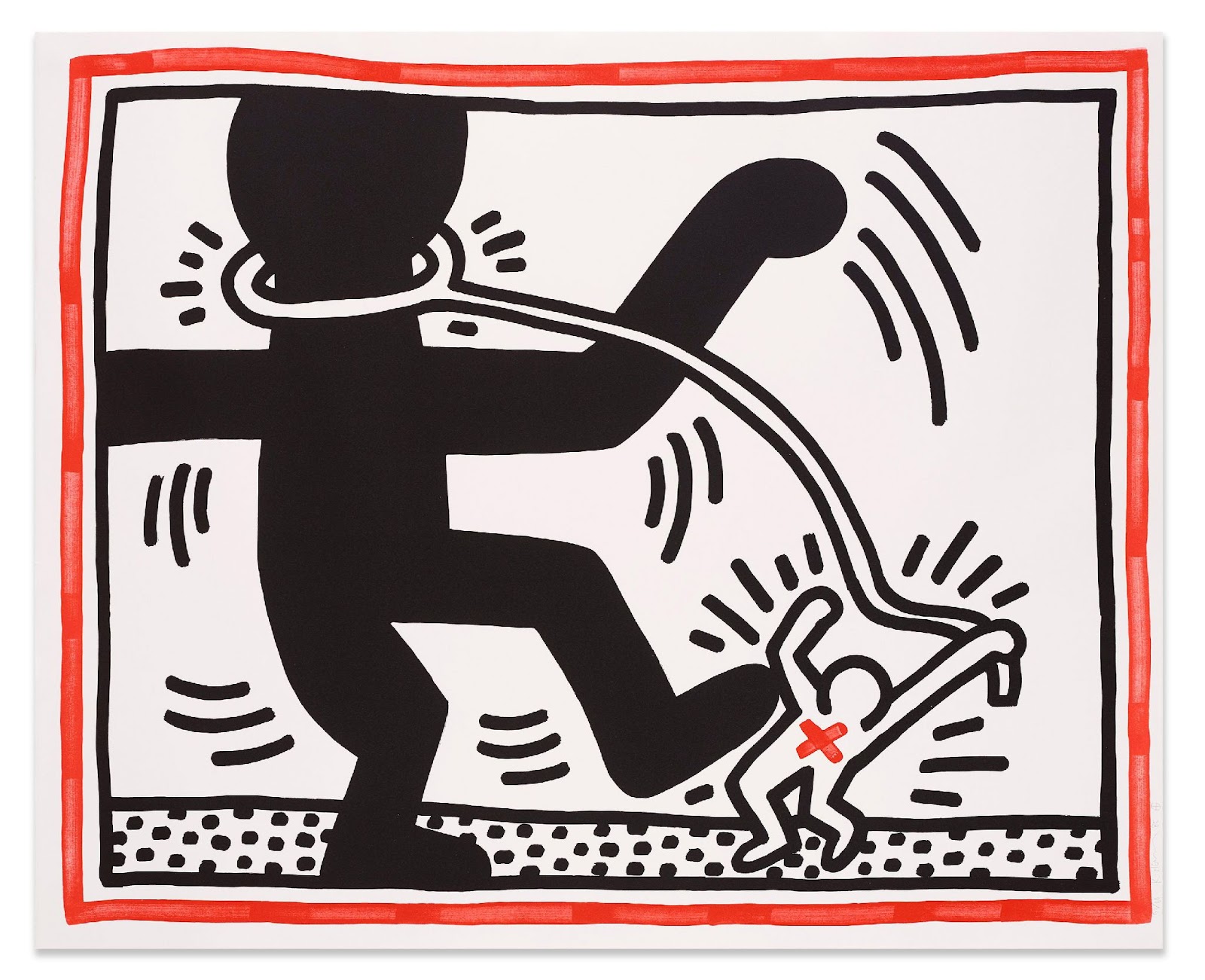 Untitled (Free South Africa #2) by Keith Haring