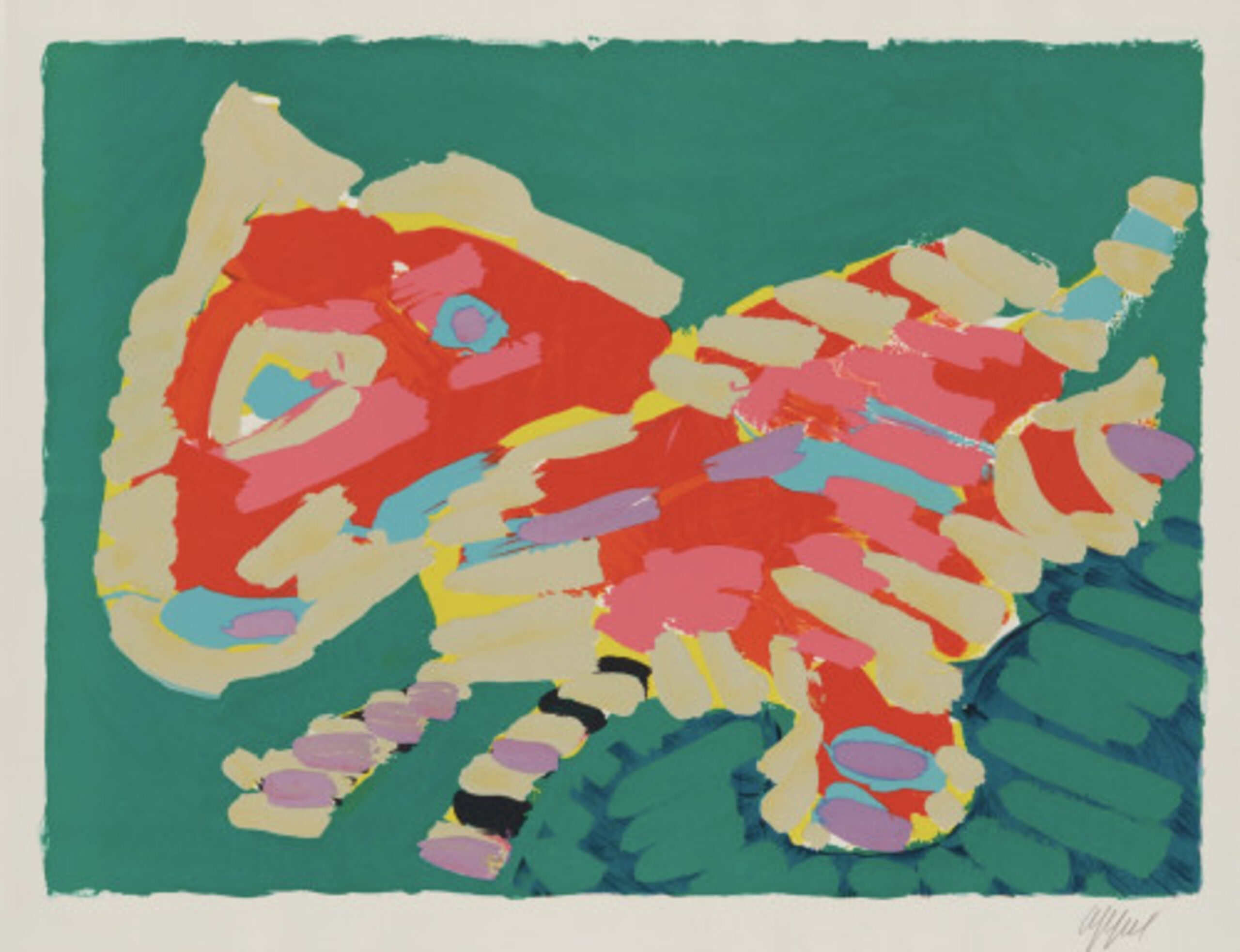 Luminous Cat by Karel Appel