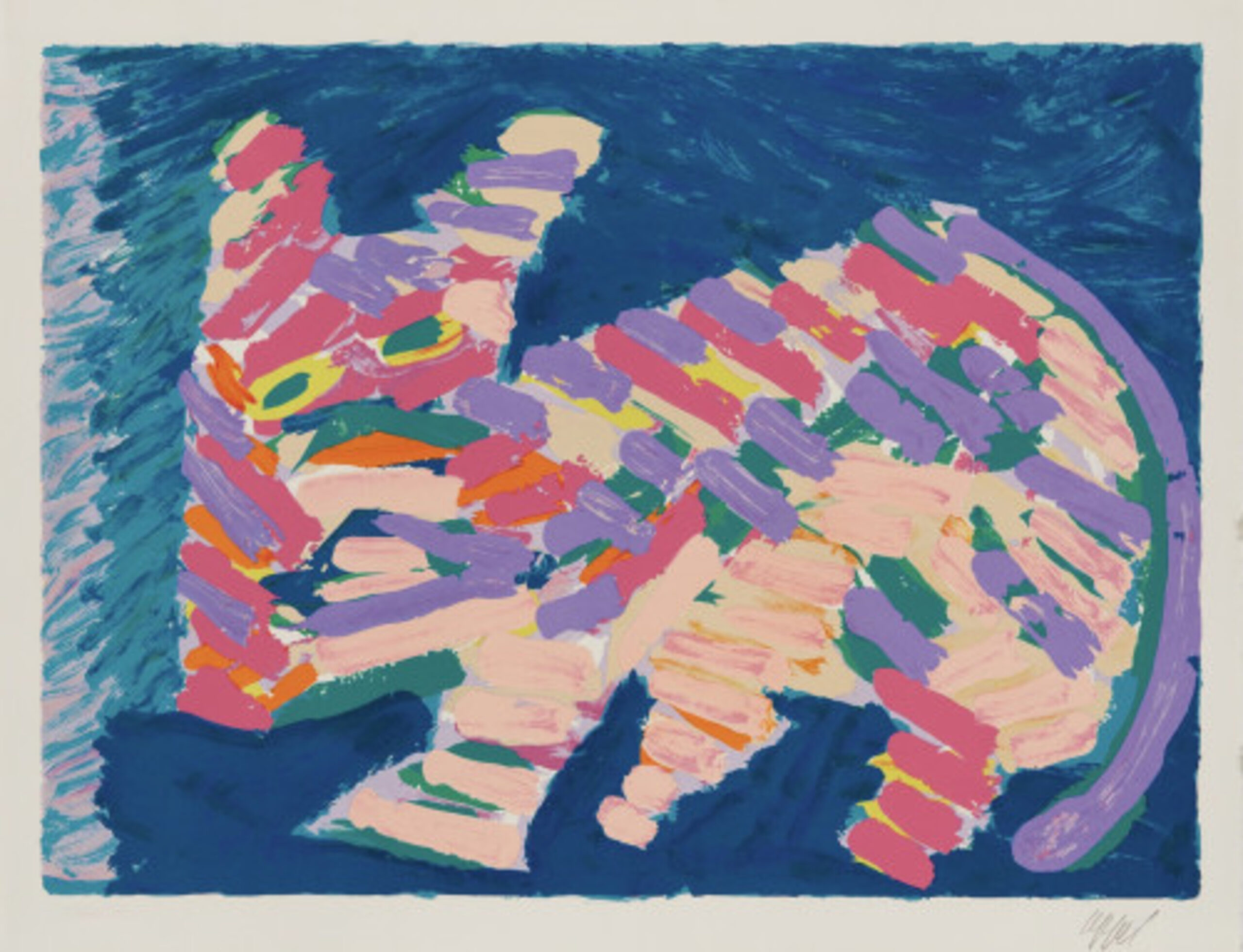 Resting Cat by Karel Appel