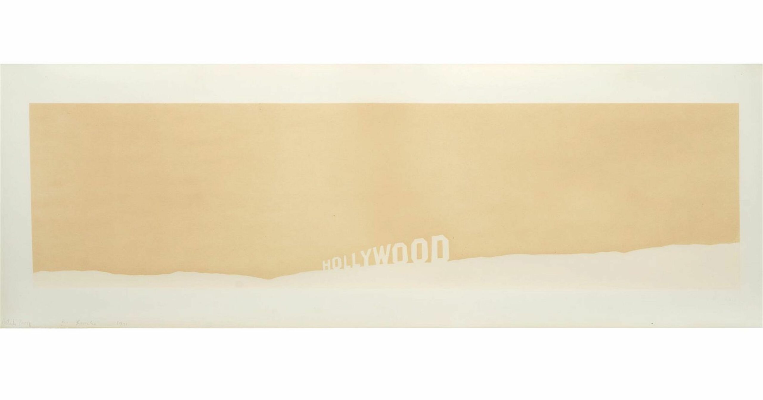 Hollywood Fruit-Metrecal by Ed Ruscha