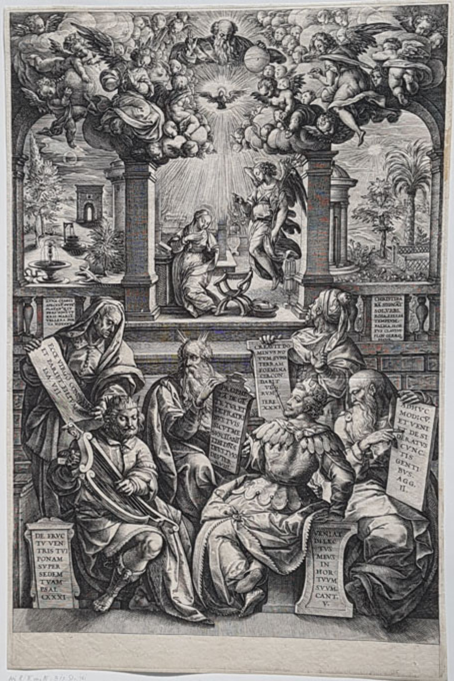 The Six Prophets of the Annunciation by Phillips Galle