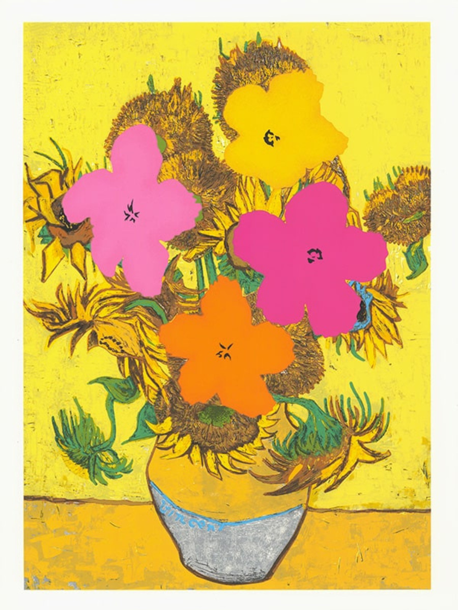 Flower And Sun by Mr. Brainwash