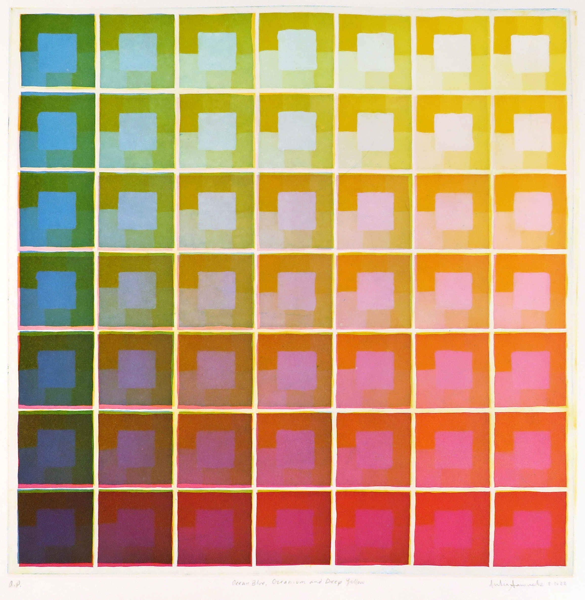 Aquatint Rainbow by Julia Samuels