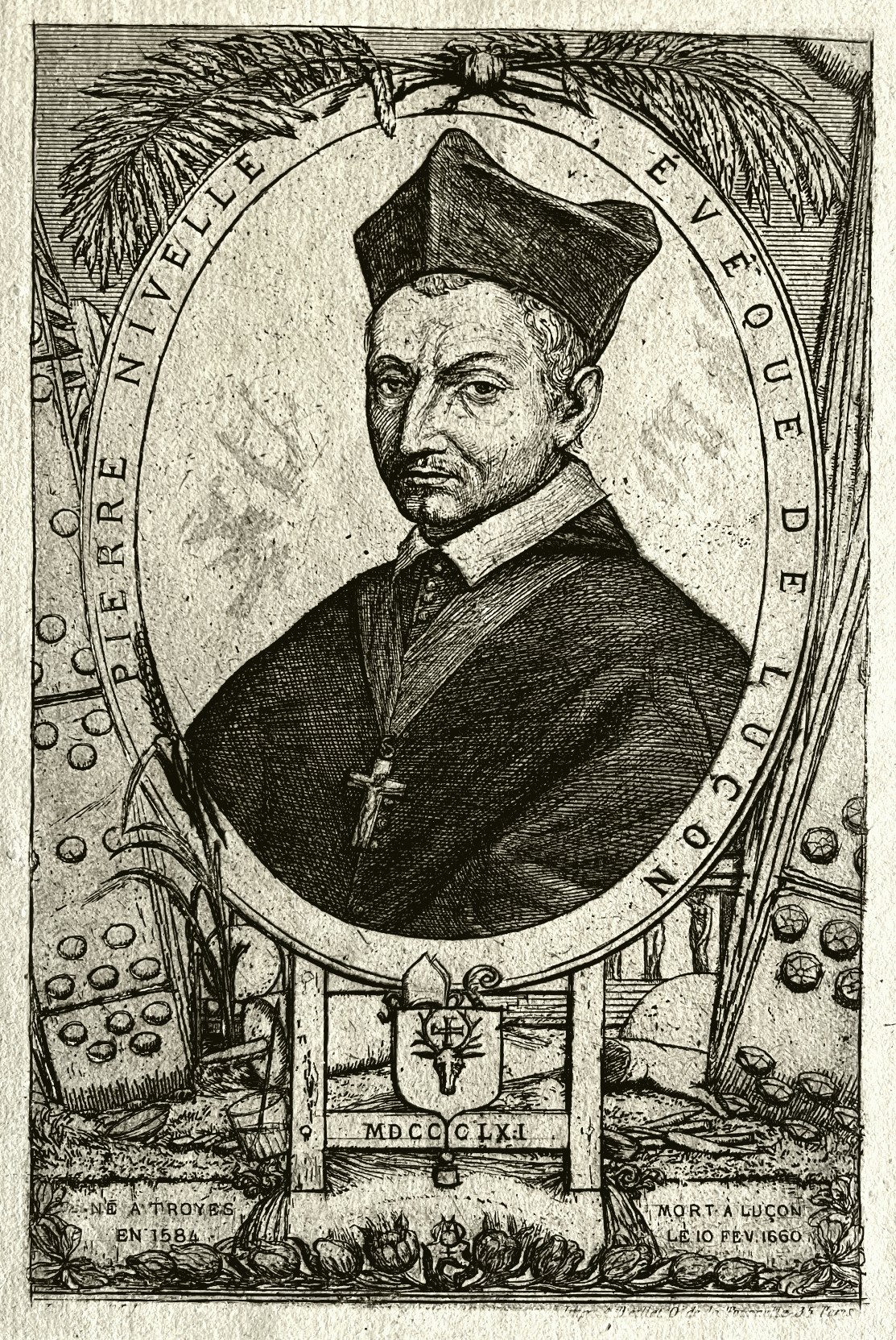 Pierre Nivelle, Bishop of Lucon by Charles Meryon