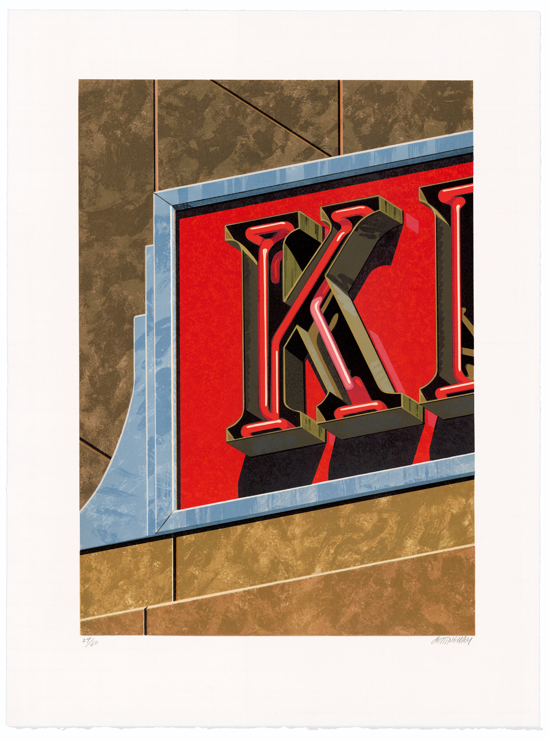 An American Alphabet: K by Robert Cottingham