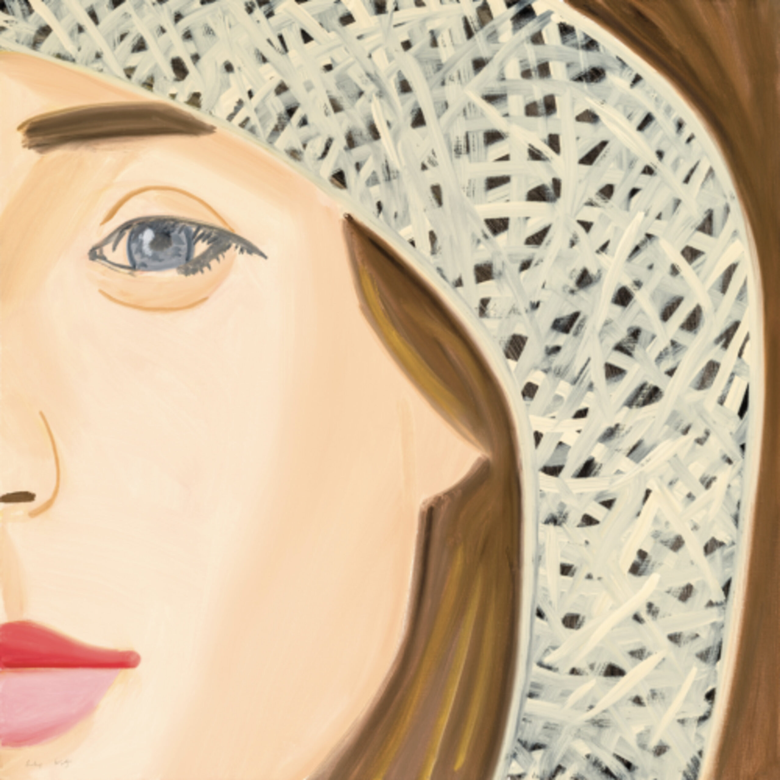 Straw Hat 1 by Alex Katz