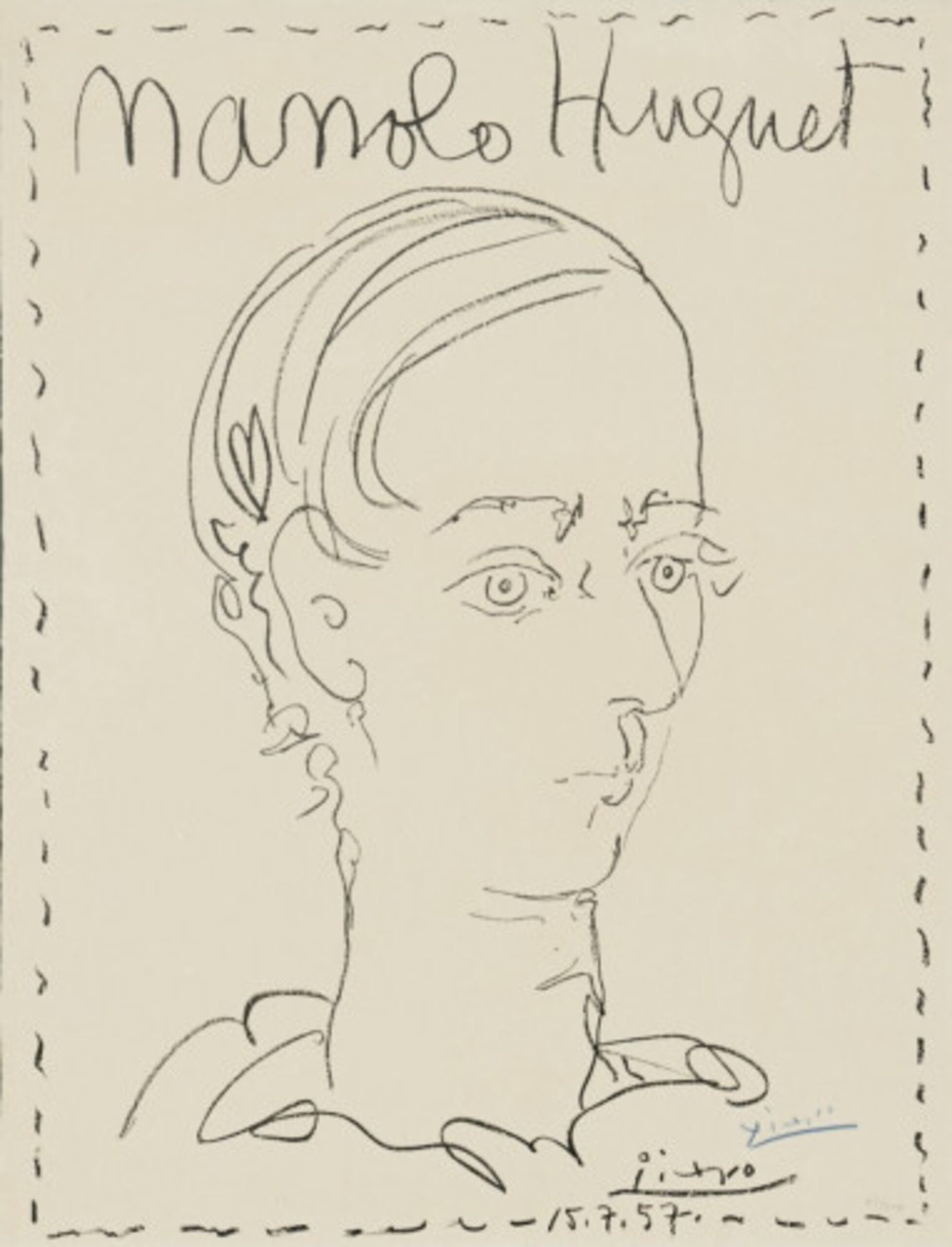 Manolo Huguet by Pablo Picasso