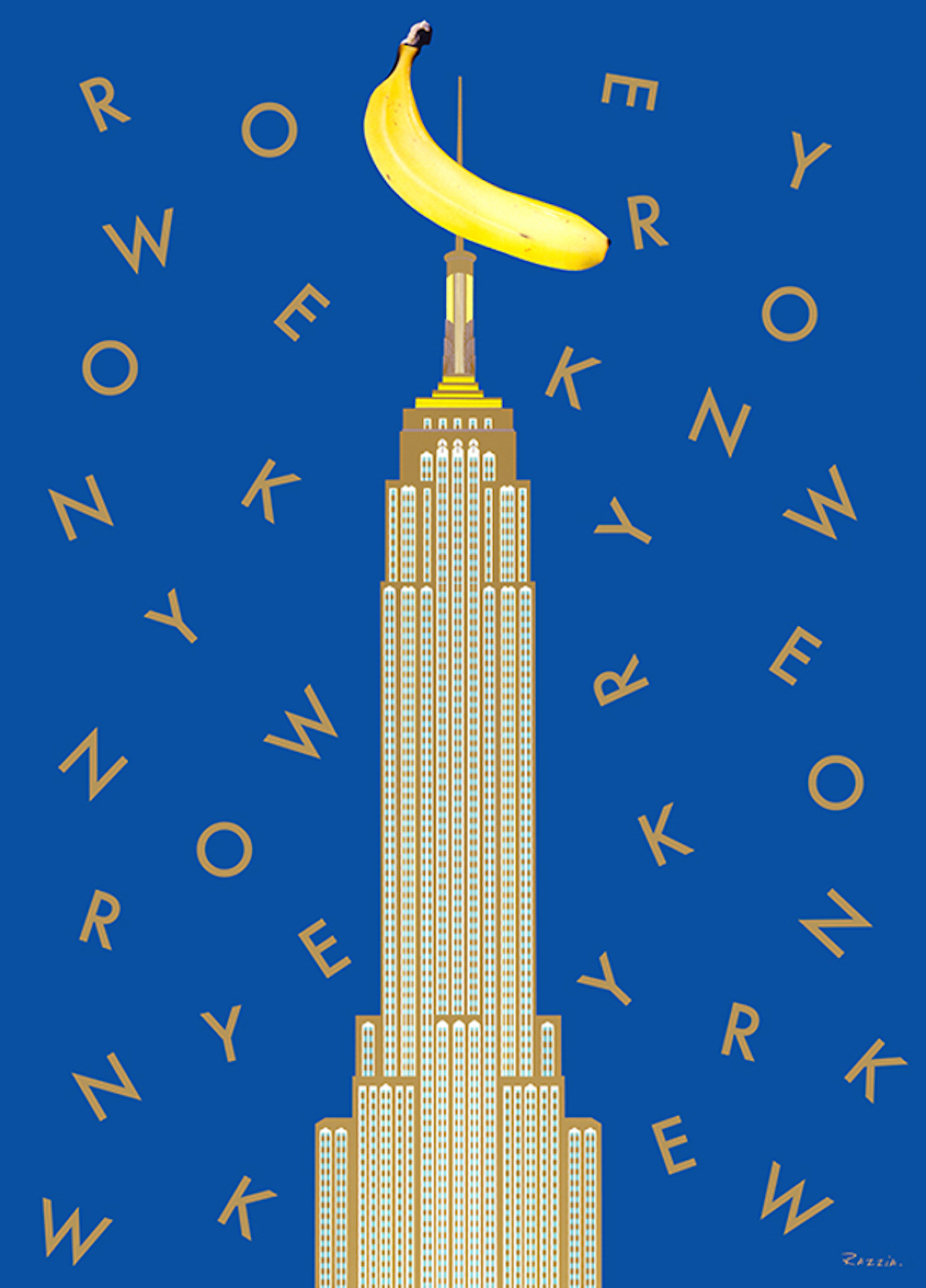 New York And King Kong by Razzia (Gérard Courbouleix-Deneriaz)