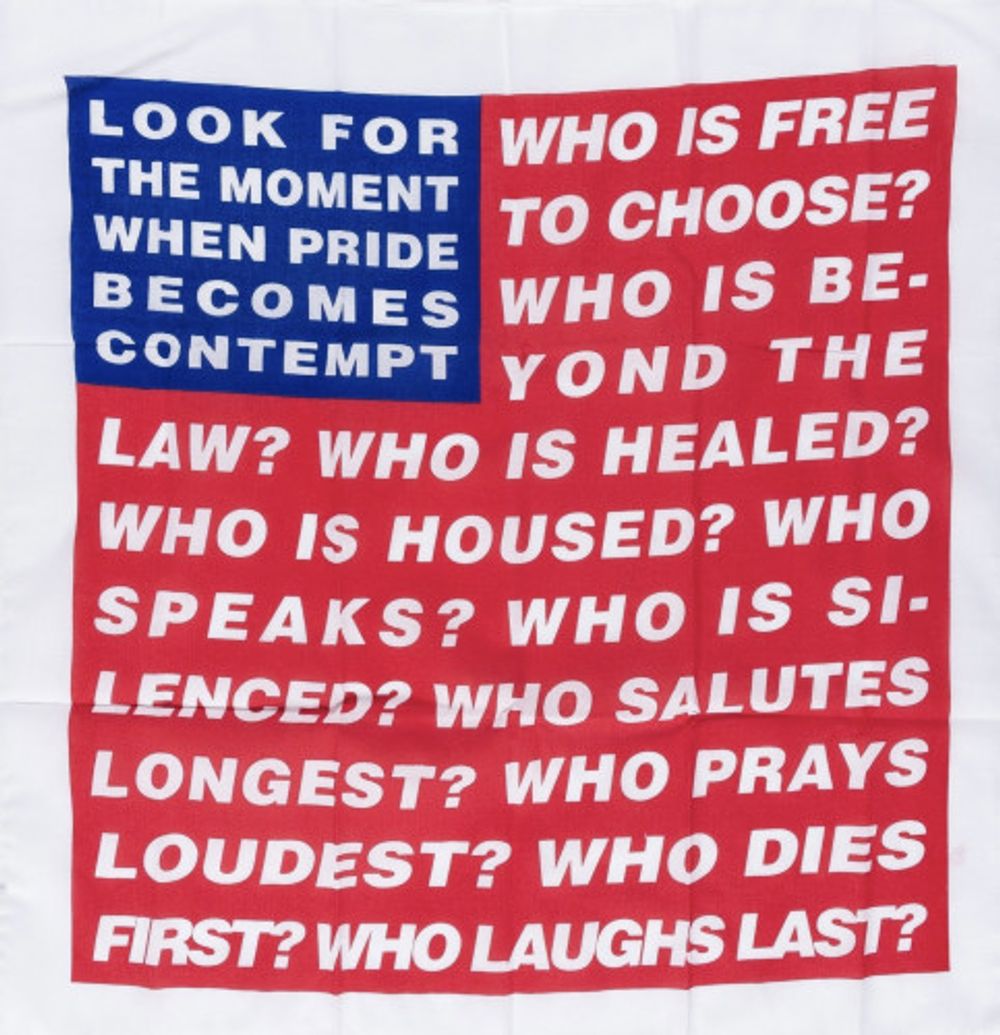 Untitled (Flag) by Barbara Kruger