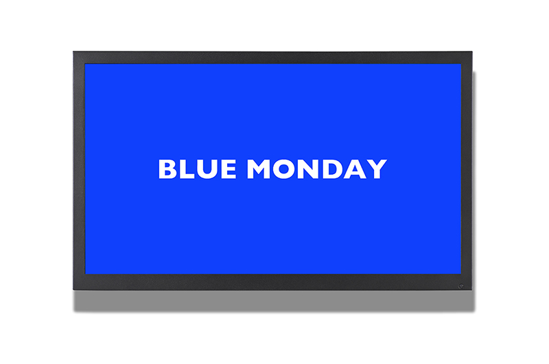 Blue Monday by Kay Rosen