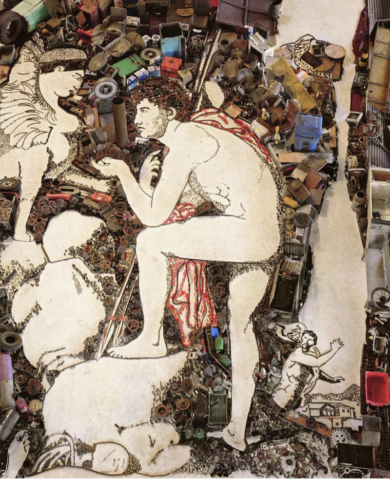 Oedipus and Sphinx, after Jean Auguste Dominique Ingres (Pictures of Junk) by Vik Muniz