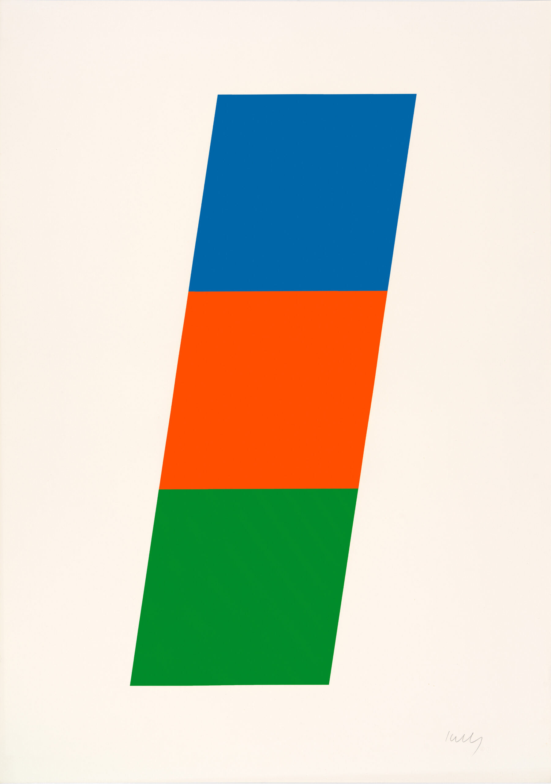 Blue Red-Orange Green by Ellsworth Kelly