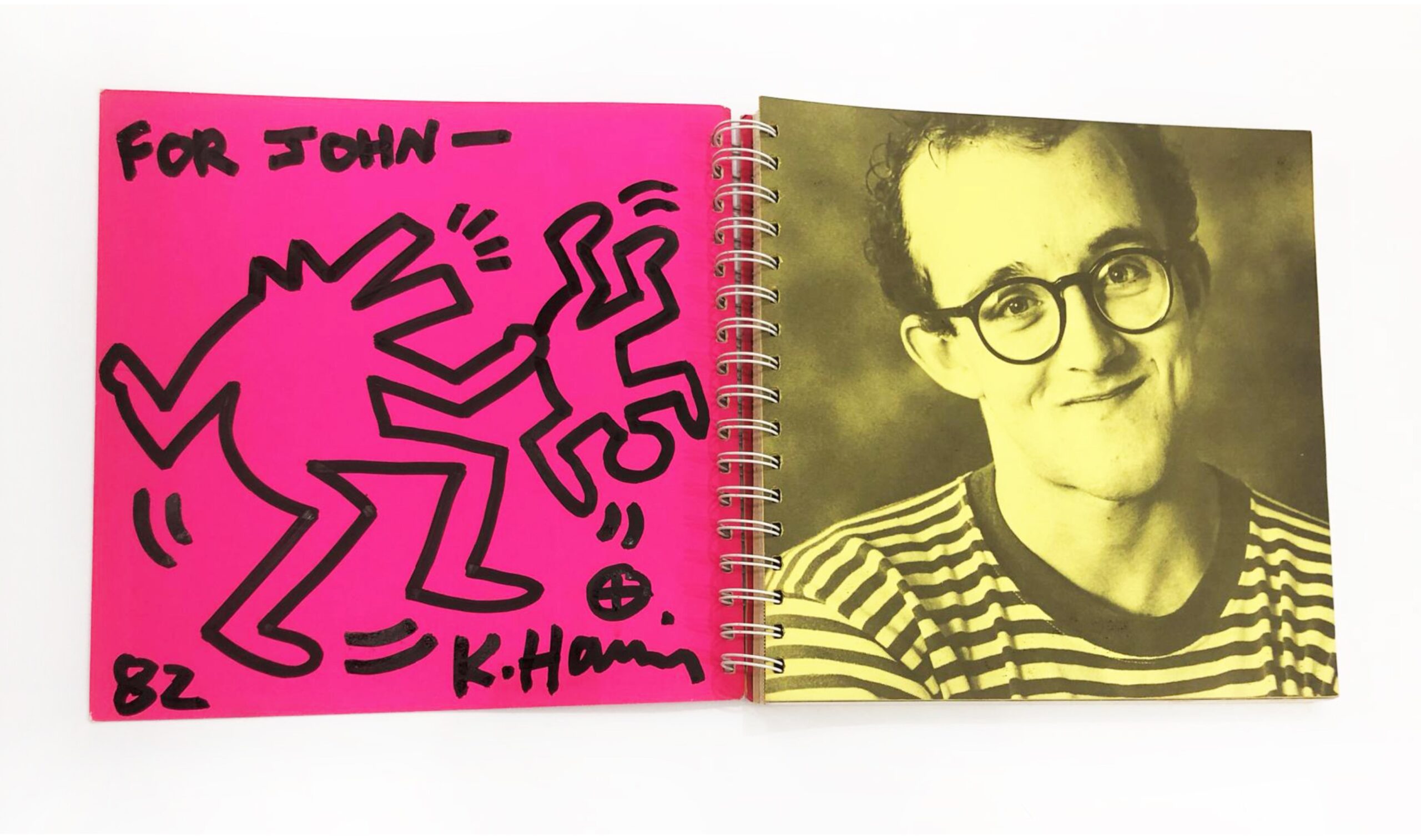 Untitled Drawing “For John” by Keith Haring