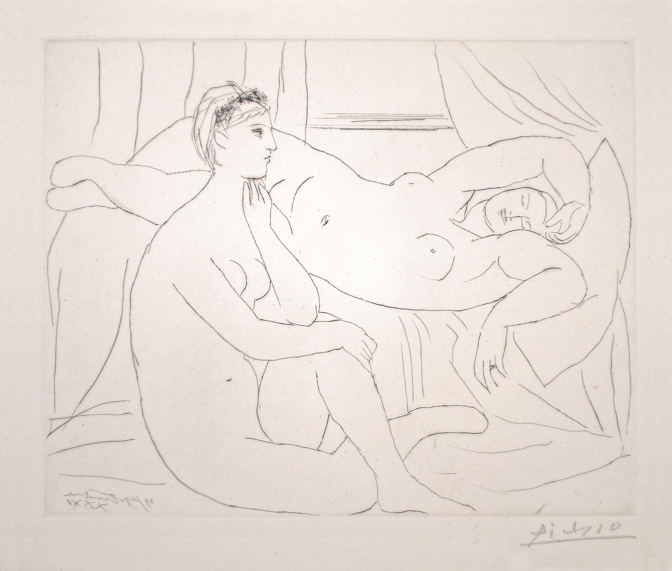 Deux Femmes se reposant (S.V. 10) by Pablo Picasso