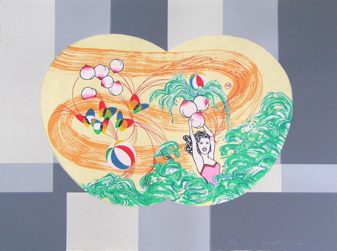 Lichtenstein’s Peaches by Jiha Moon