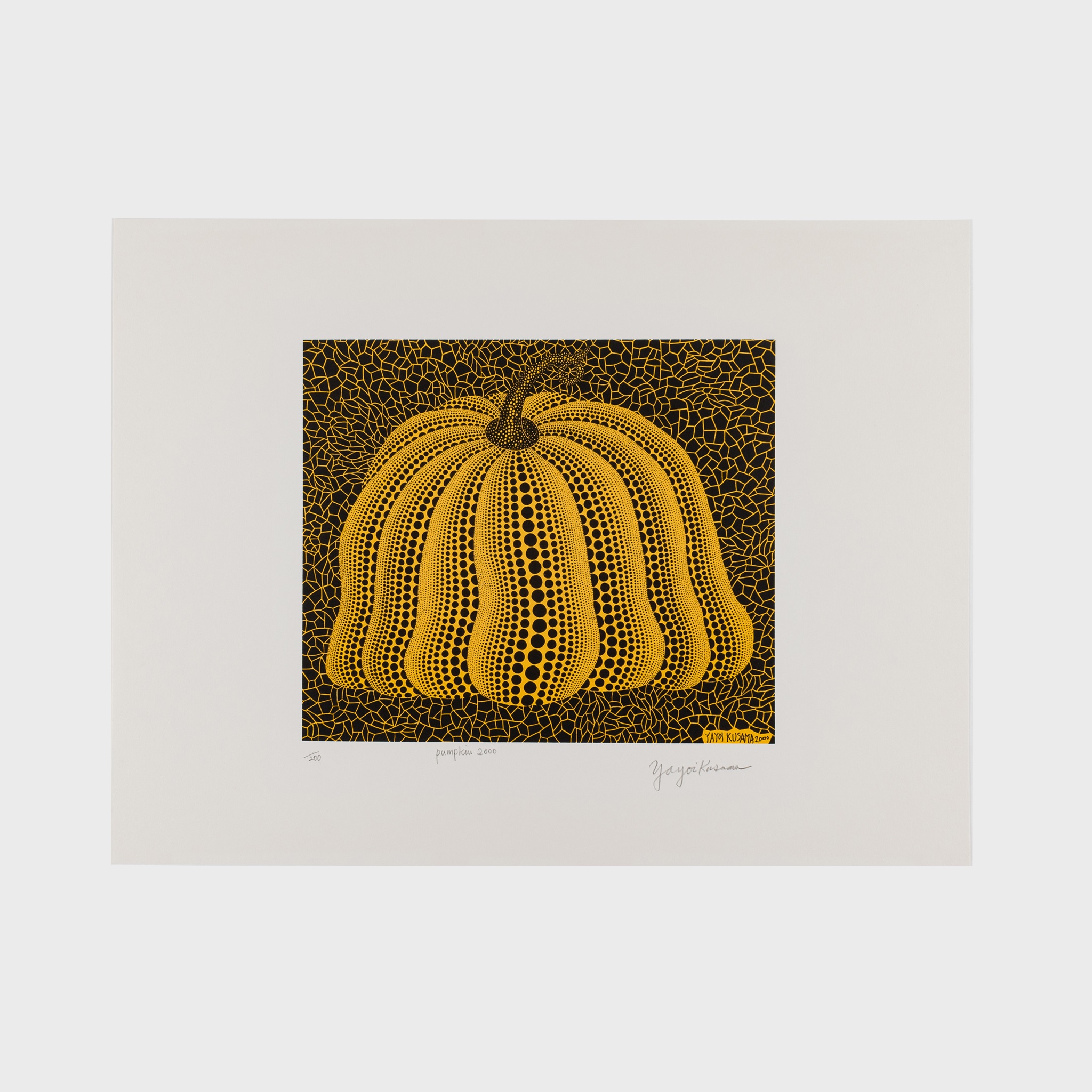 Pumpkin 2000 (Yellow) by Yayoi Kusama