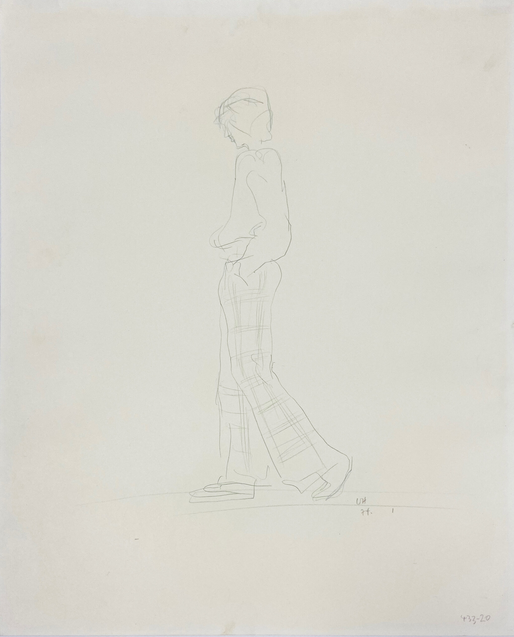 Yves (Walking) by David Hockney