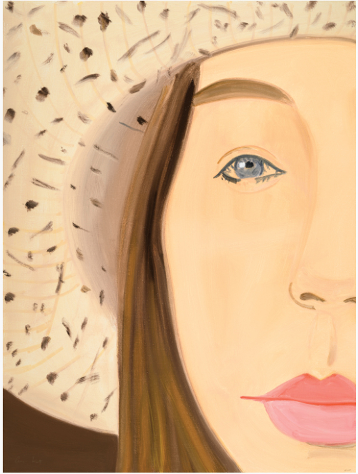 Straw Hat 2 by Alex Katz