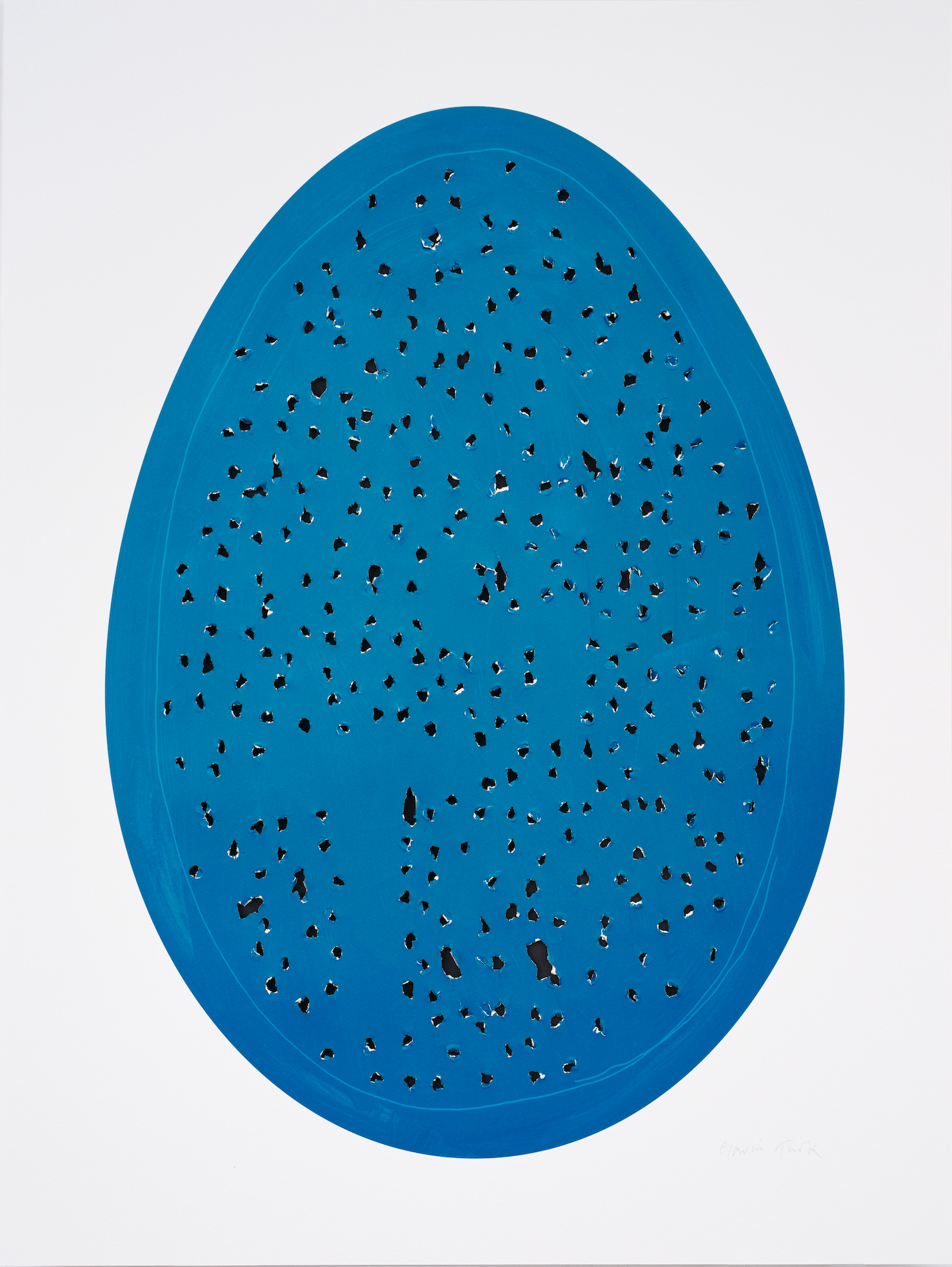 Holy Eggs (Blue) by Gavin Turk