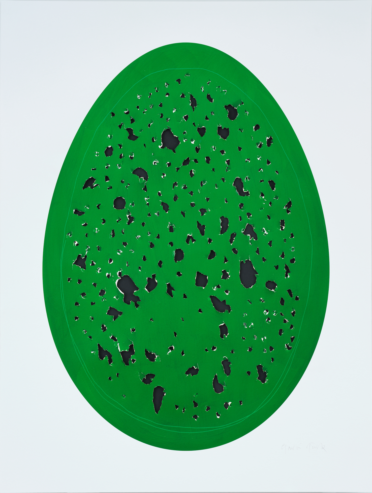 Holy Eggs (Green) by Gavin Turk