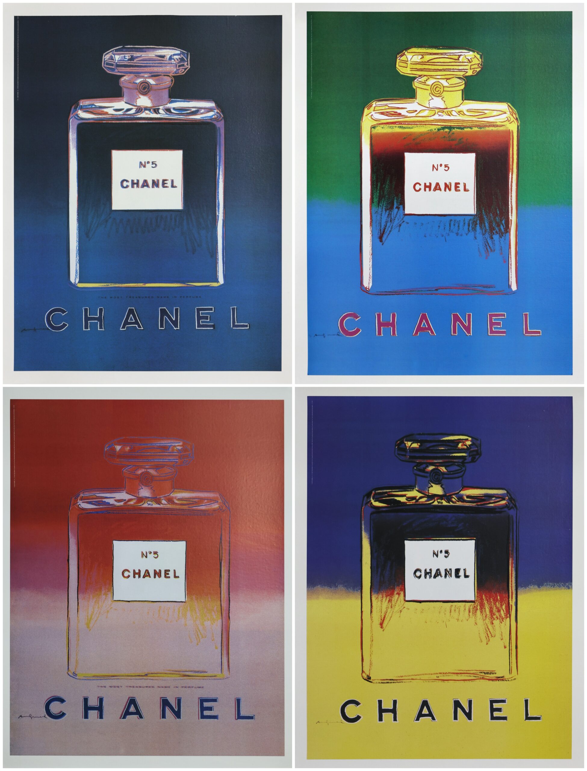 Chanel No. 5 (Suite of Four Posters) by Andy Warhol