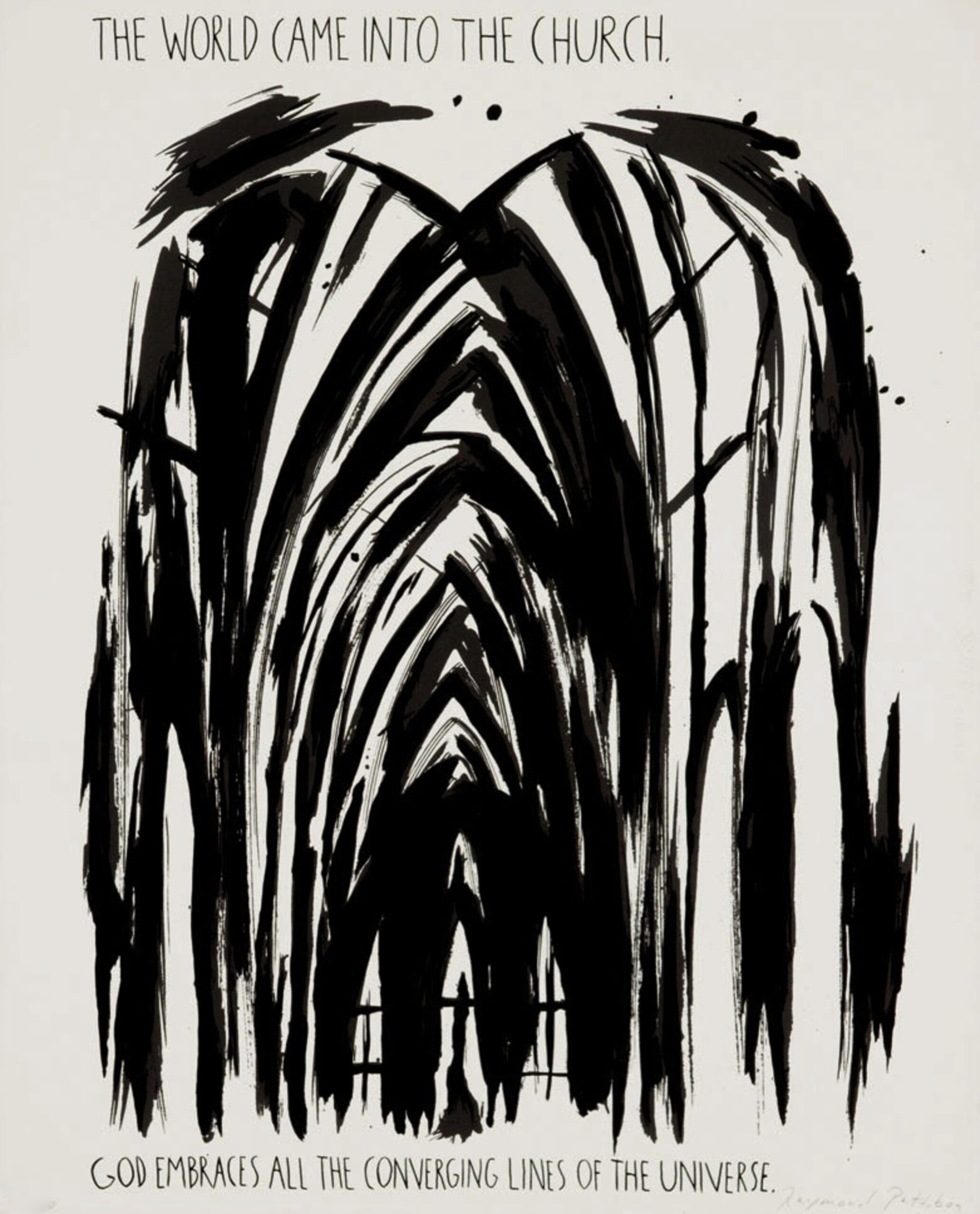 The World Came into the Church by Raymond Pettibon