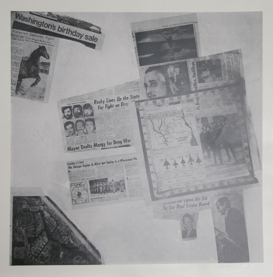 Features From Currents, #57 by Robert Rauschenberg