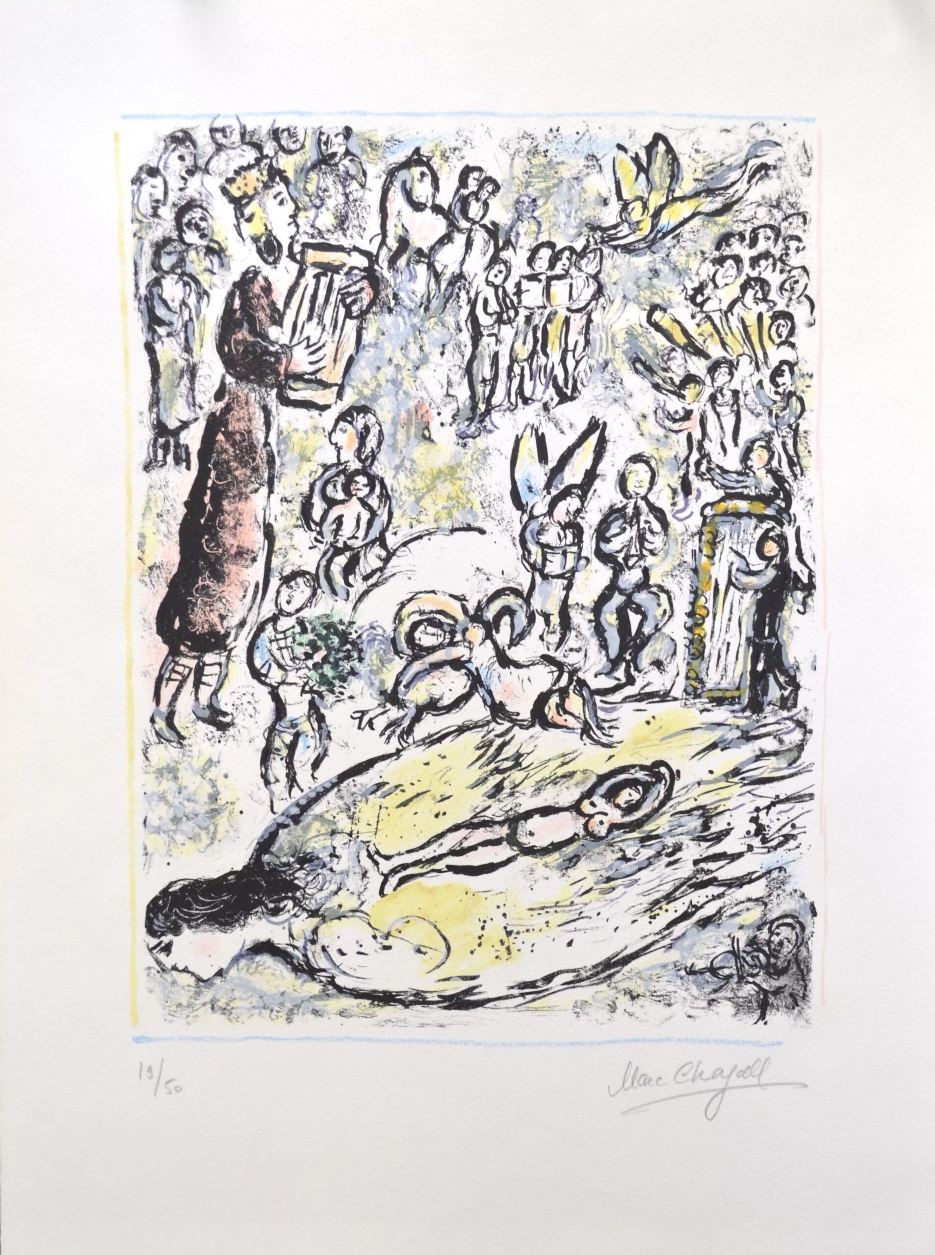 Enchanted Flute – M665 by Marc Chagall