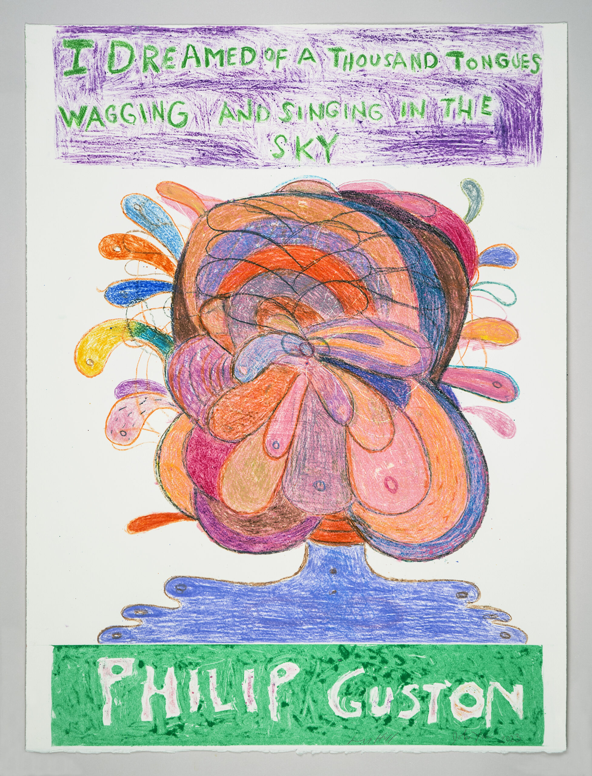 I Dreamed Of A Thousand Tongues Wagging And Singing In The Sky/Philip Guston, II by John Yau & Richard Hull