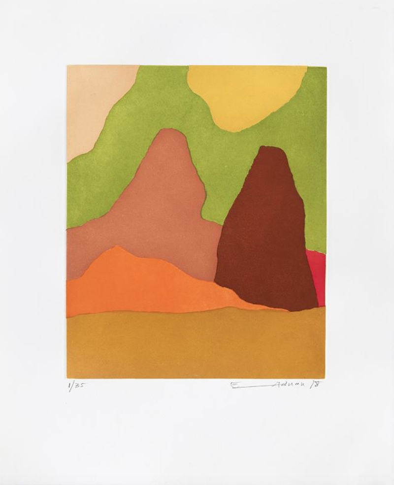 Dans le Mystere de la Nature by Etel Adnan