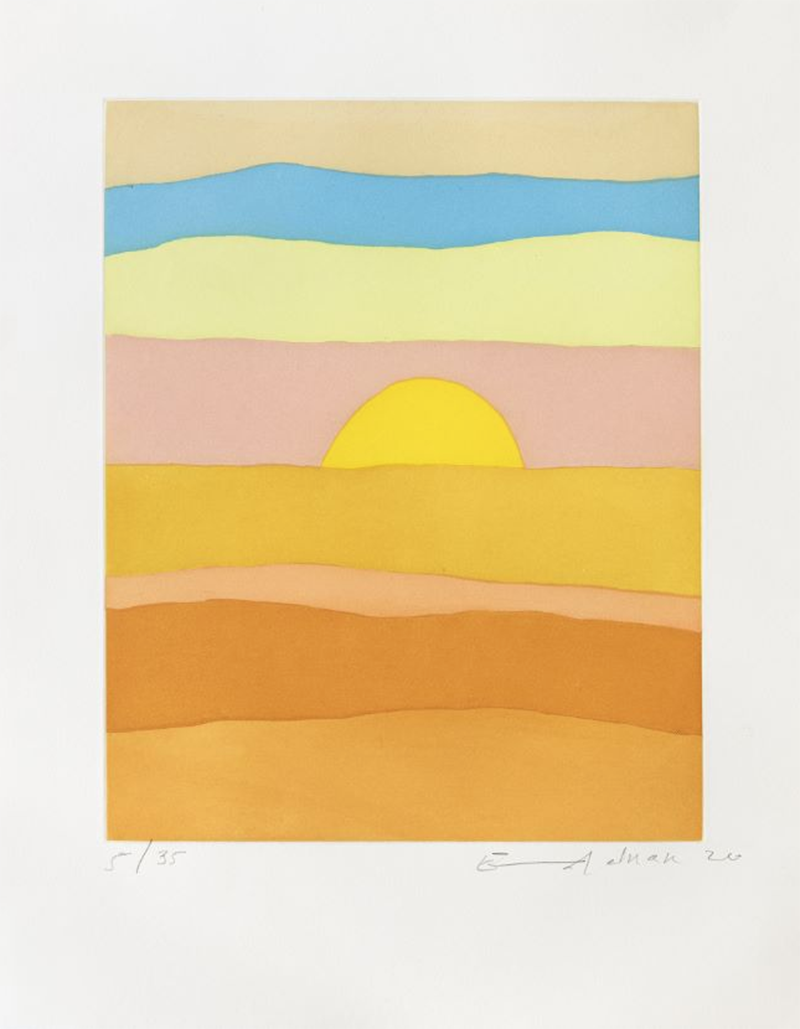 En Attendant la Lumiere by Etel Adnan