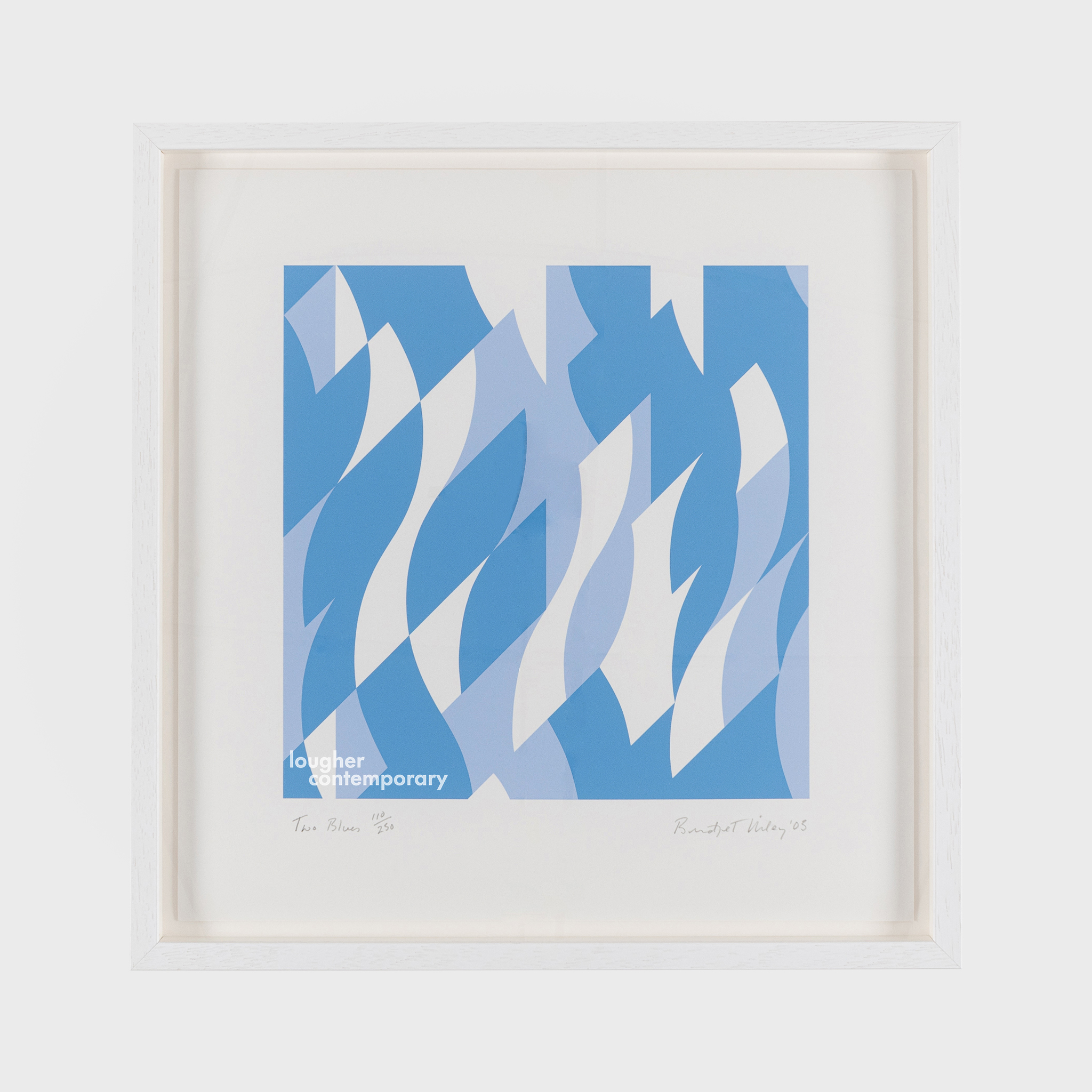 Two Blues by Bridget Riley