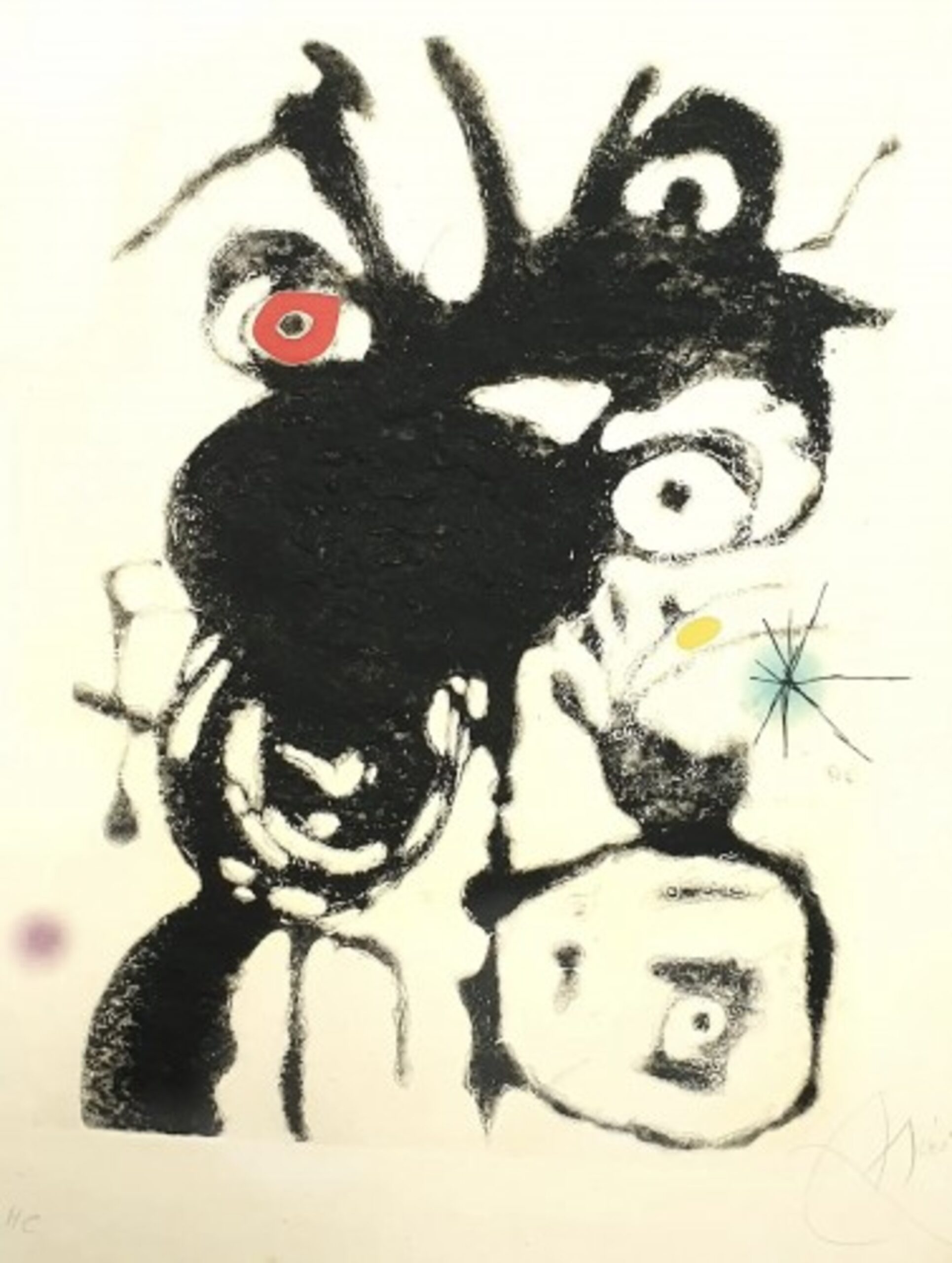 Plate IV from Espriu by Joan Miró