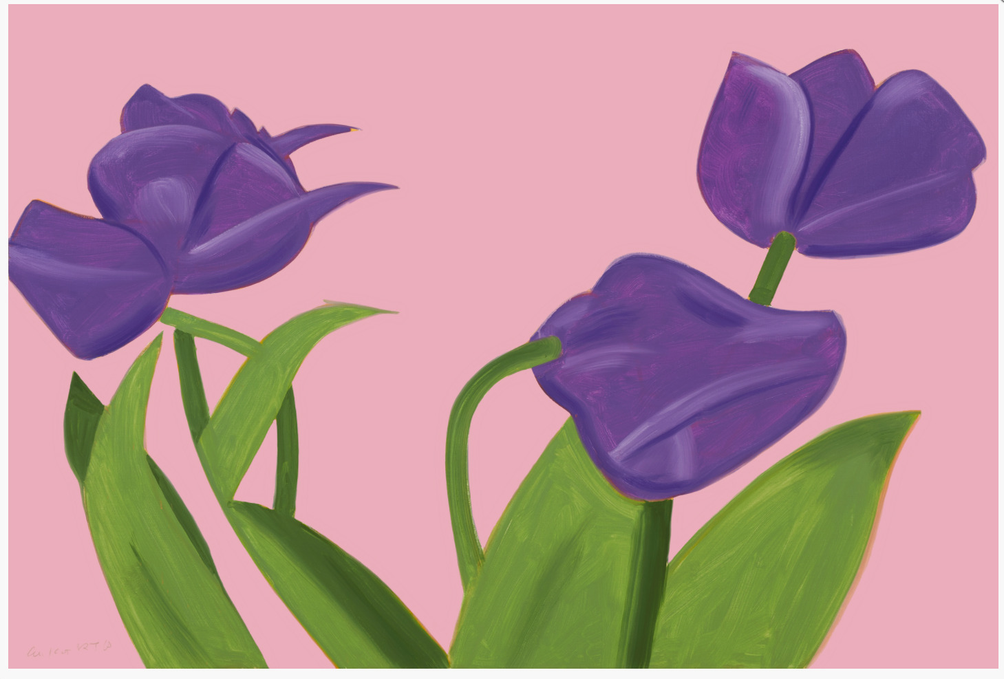 Purple Tulips 1 by Alex Katz