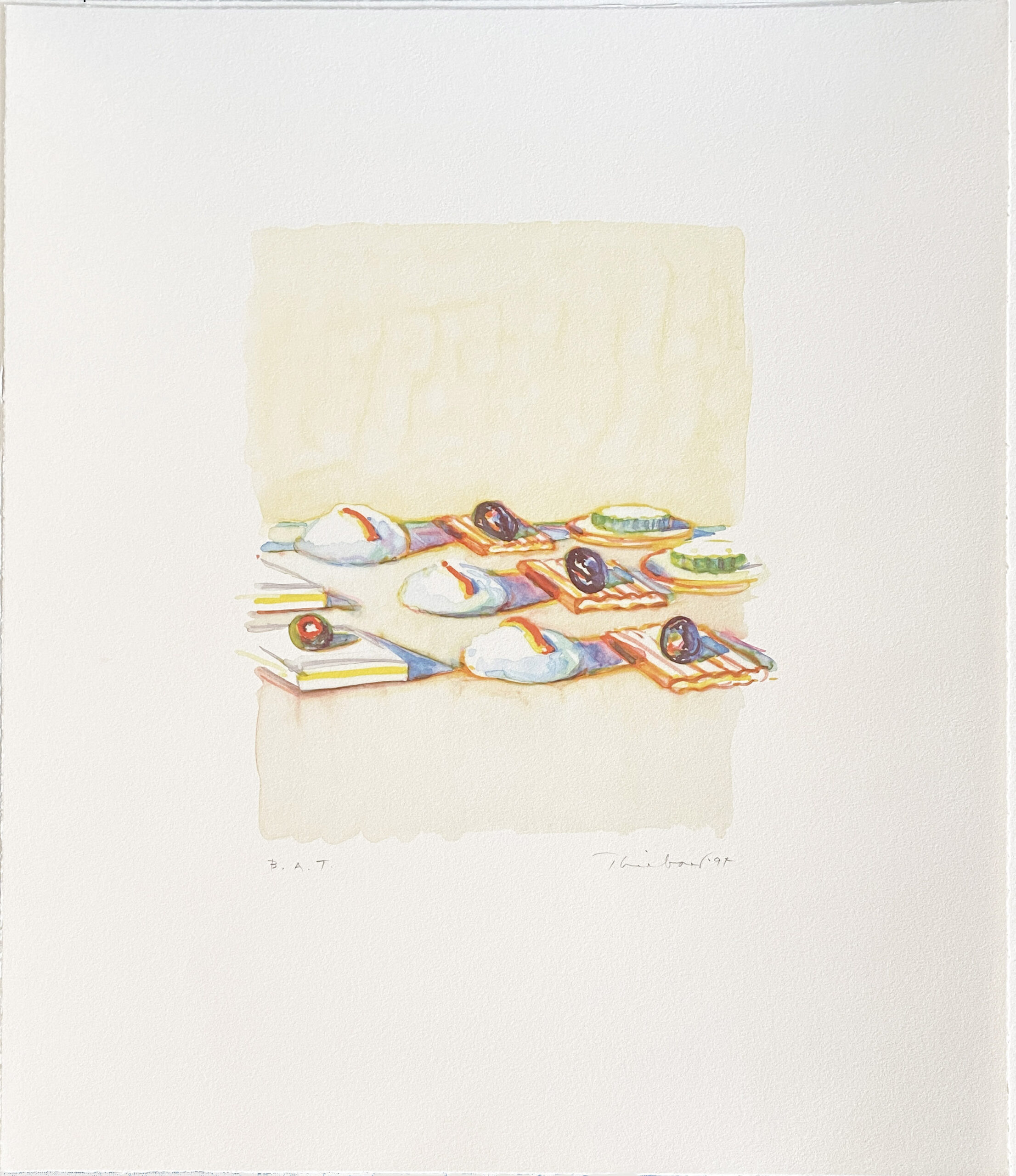 Appetizers, from The Physiology of Taste by Wayne Thiebaud