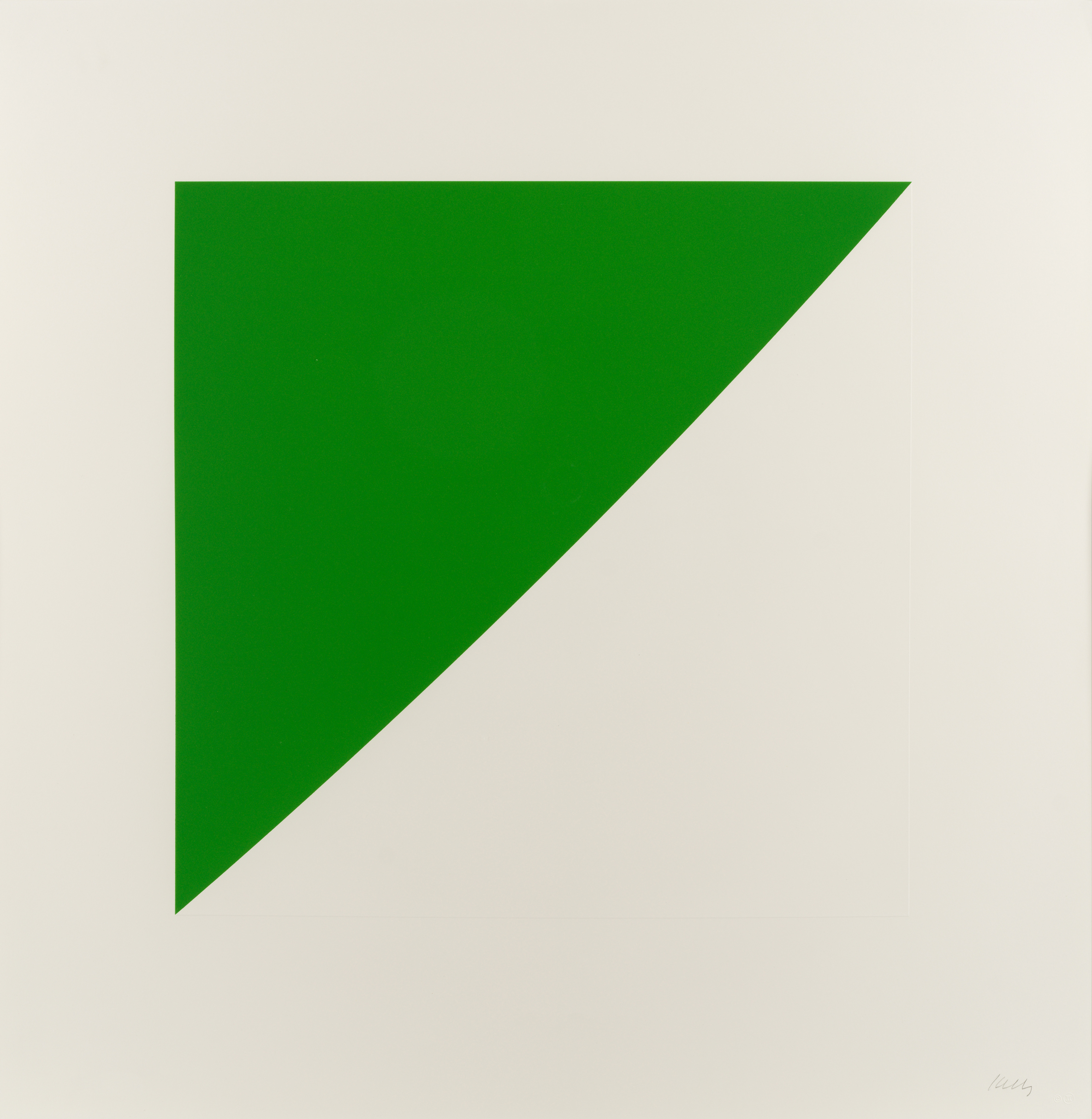 Green Curve with Radius of 20′ by Ellsworth Kelly