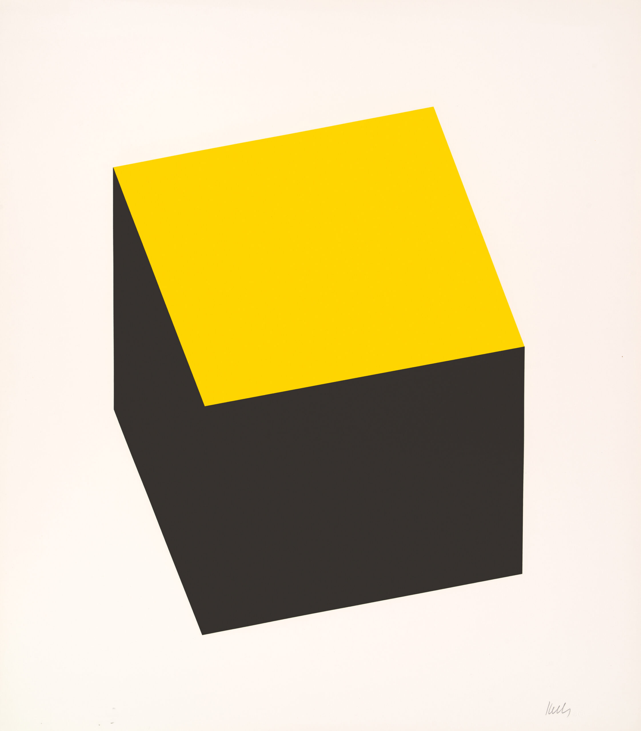 Yellow Black by Ellsworth Kelly