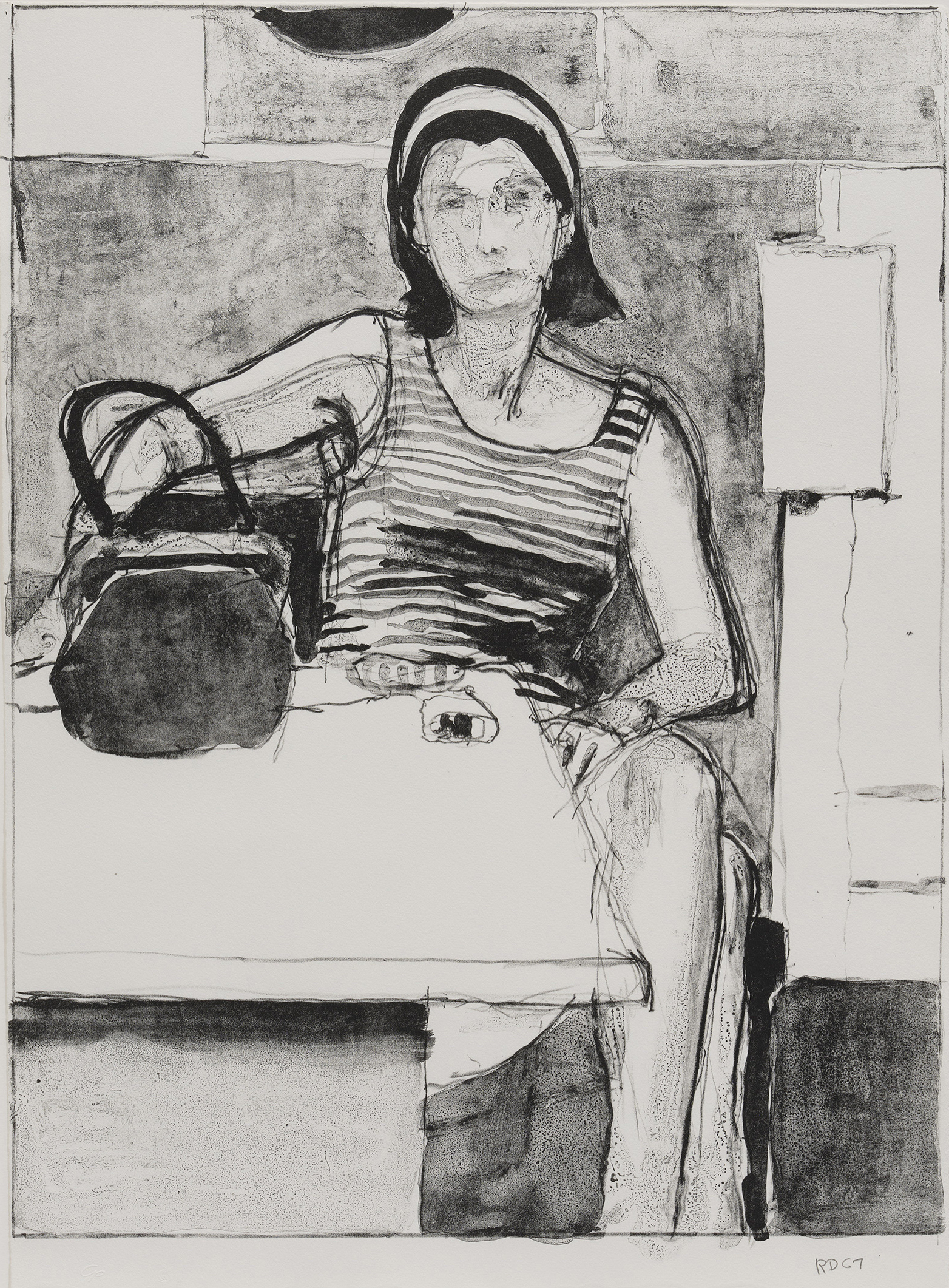 Woman Seated at a Table by Richard Diebenkorn