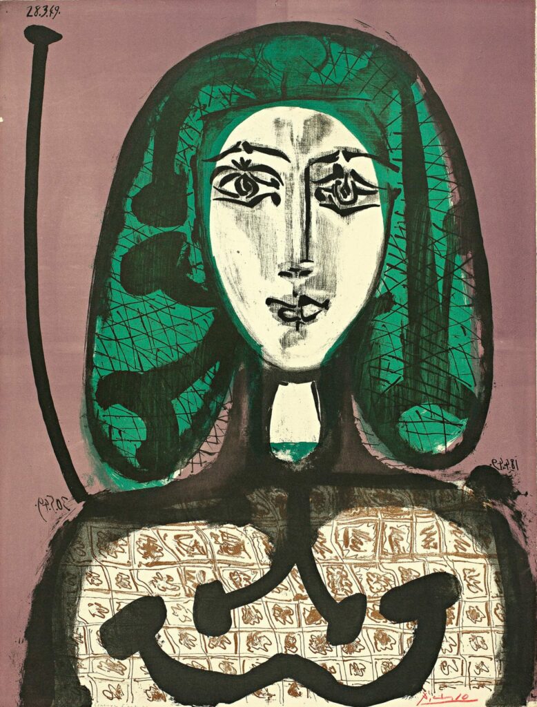 La Femme à la Résille (Femme aux Cheveux verts) by Pablo Picasso