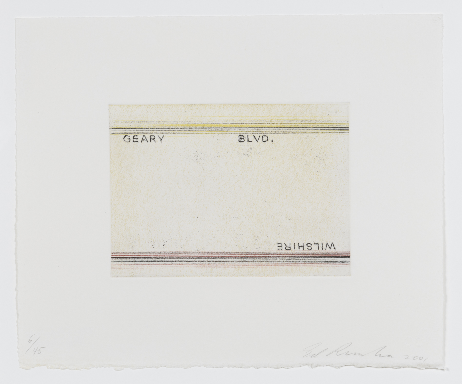 Geary, Wilshire, from Los Francisco San Angeles by Ed Ruscha