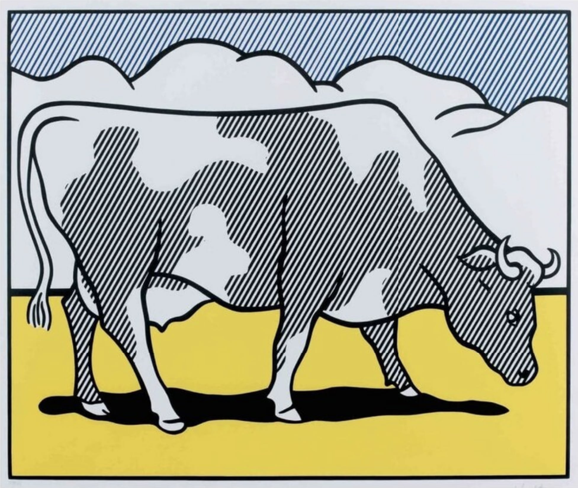 Cow Going Abstract by Roy Lichtenstein