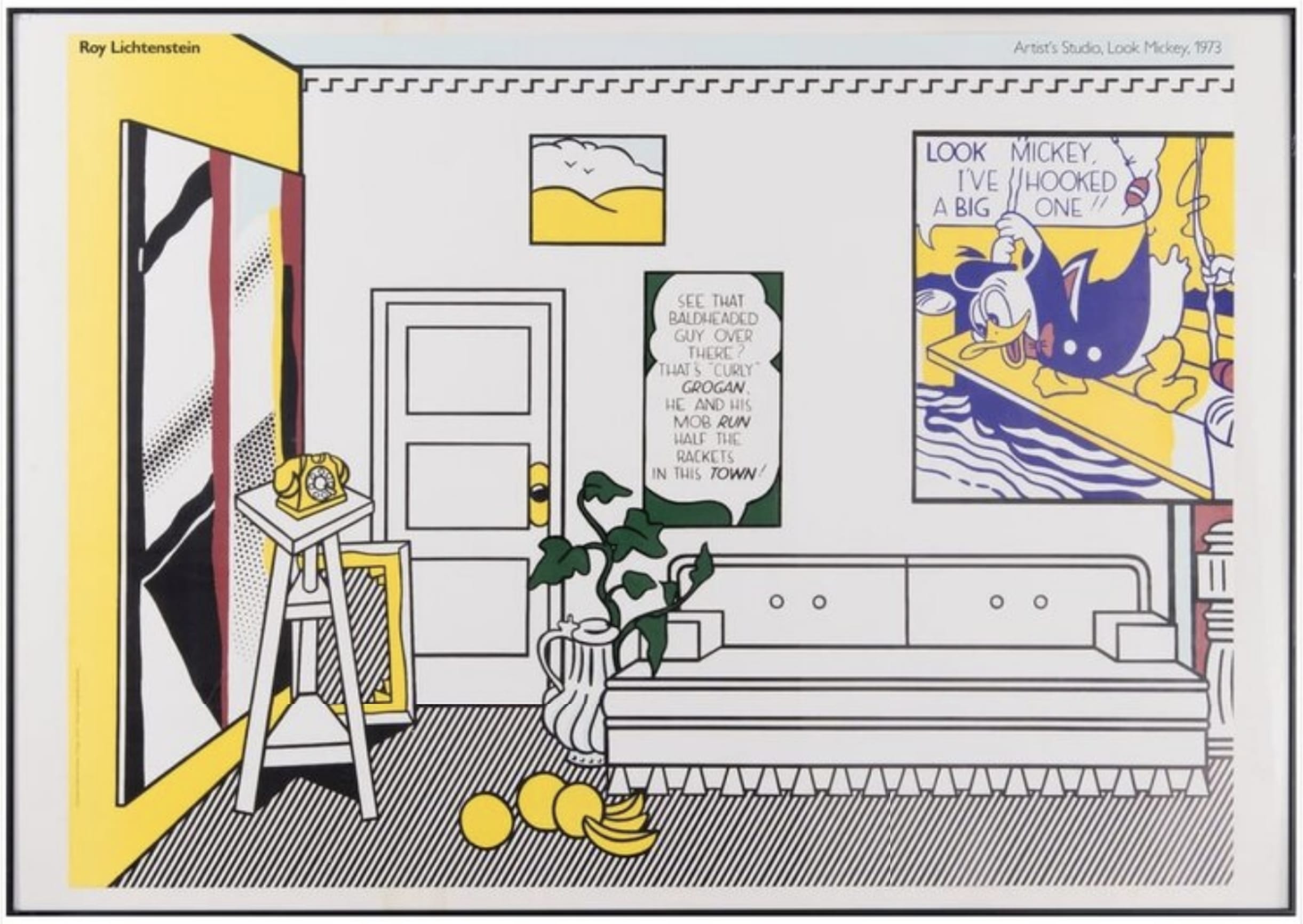 Artist’s Studio, Look Mickey by Roy Lichtenstein