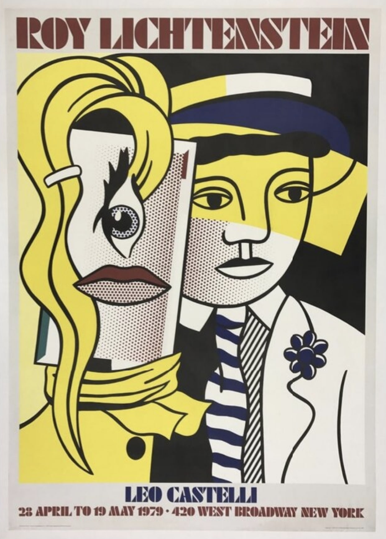 Stepping Out, West Broadway by Roy Lichtenstein