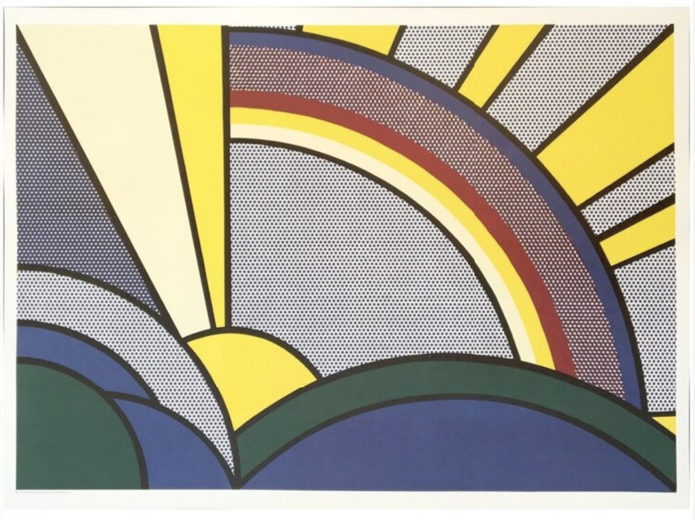 Modern Sun Rays by Roy Lichtenstein