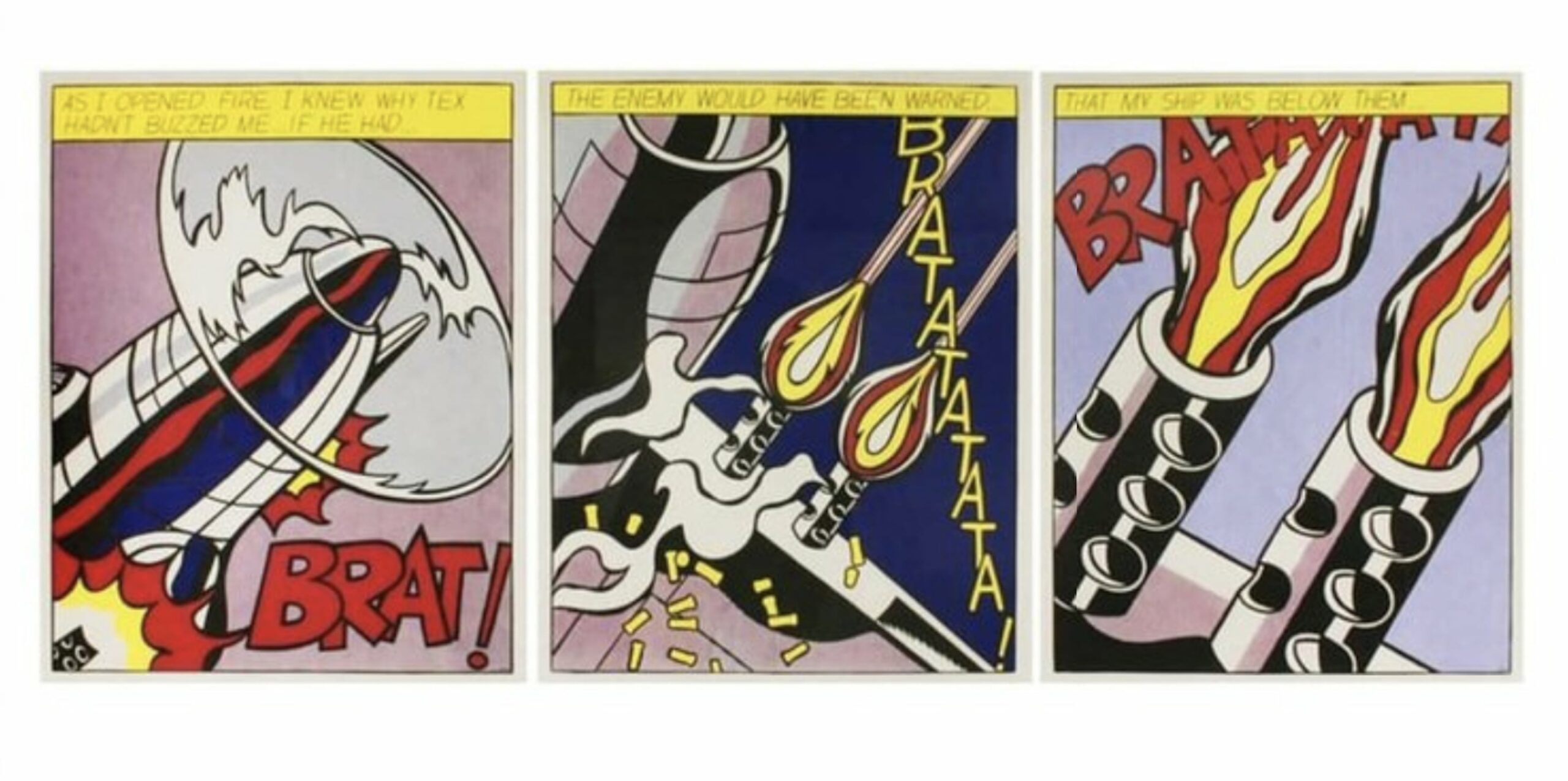 As I Opened Fire by Roy Lichtenstein